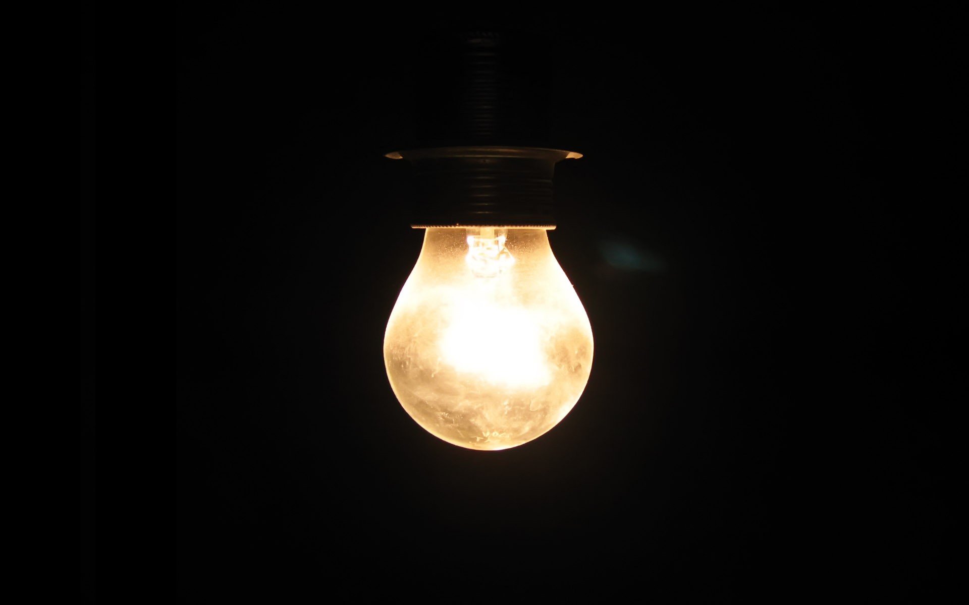 light bulb light black