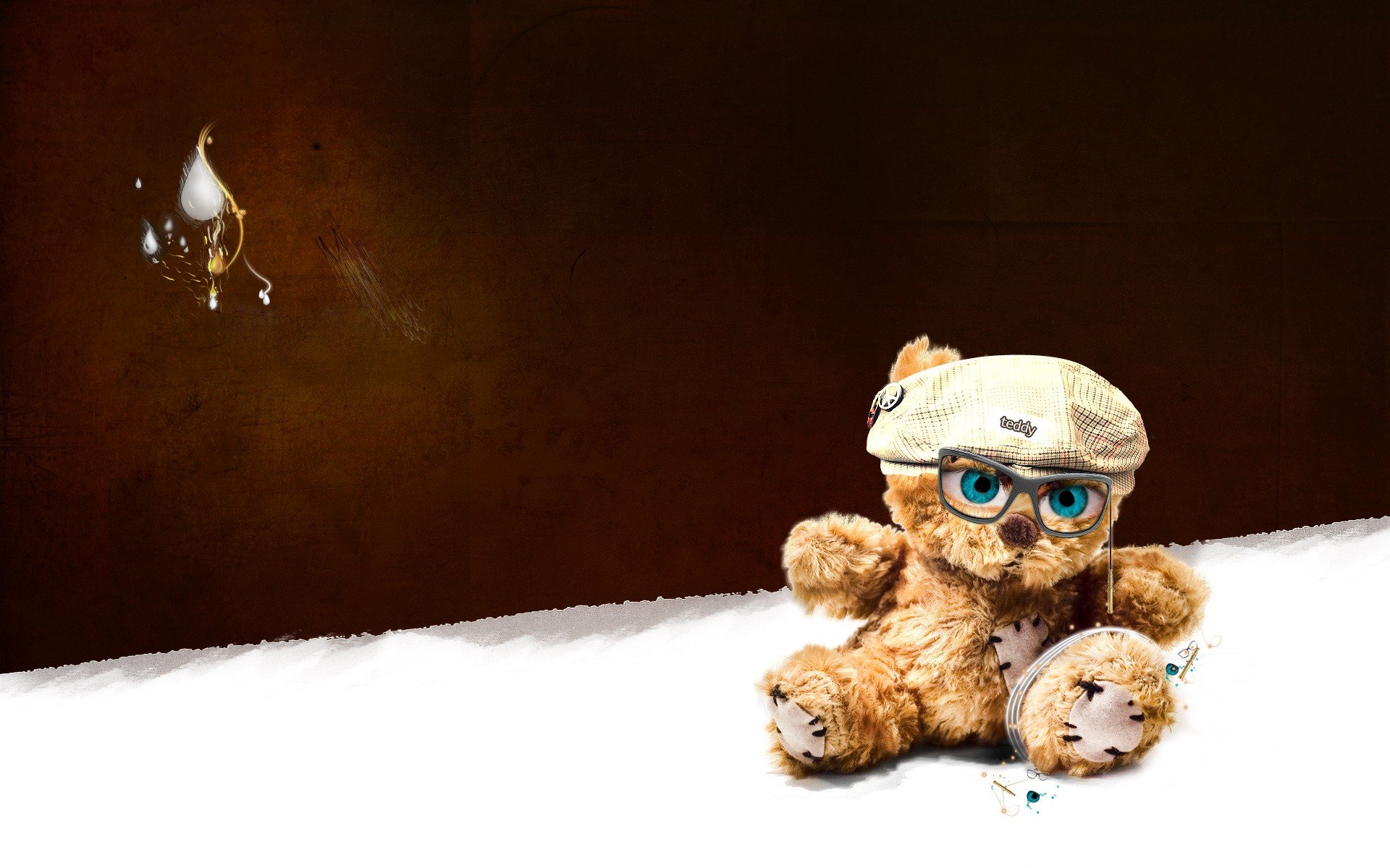 teddybär spielzeug brille