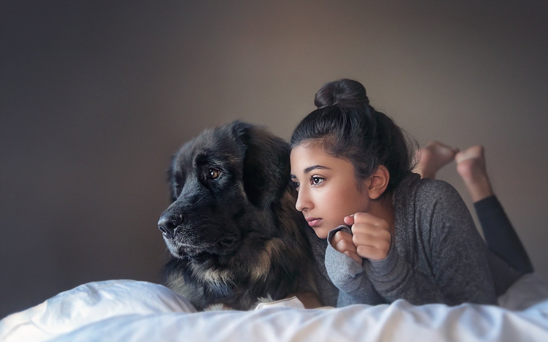 mädchen hund stimmung