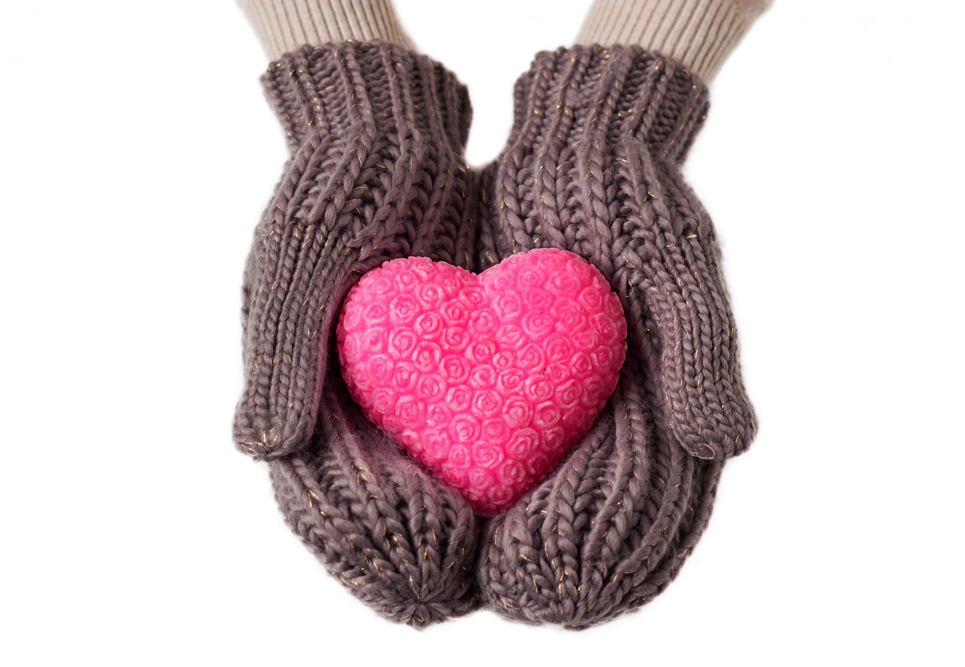 gants amour hiver hiver coeur