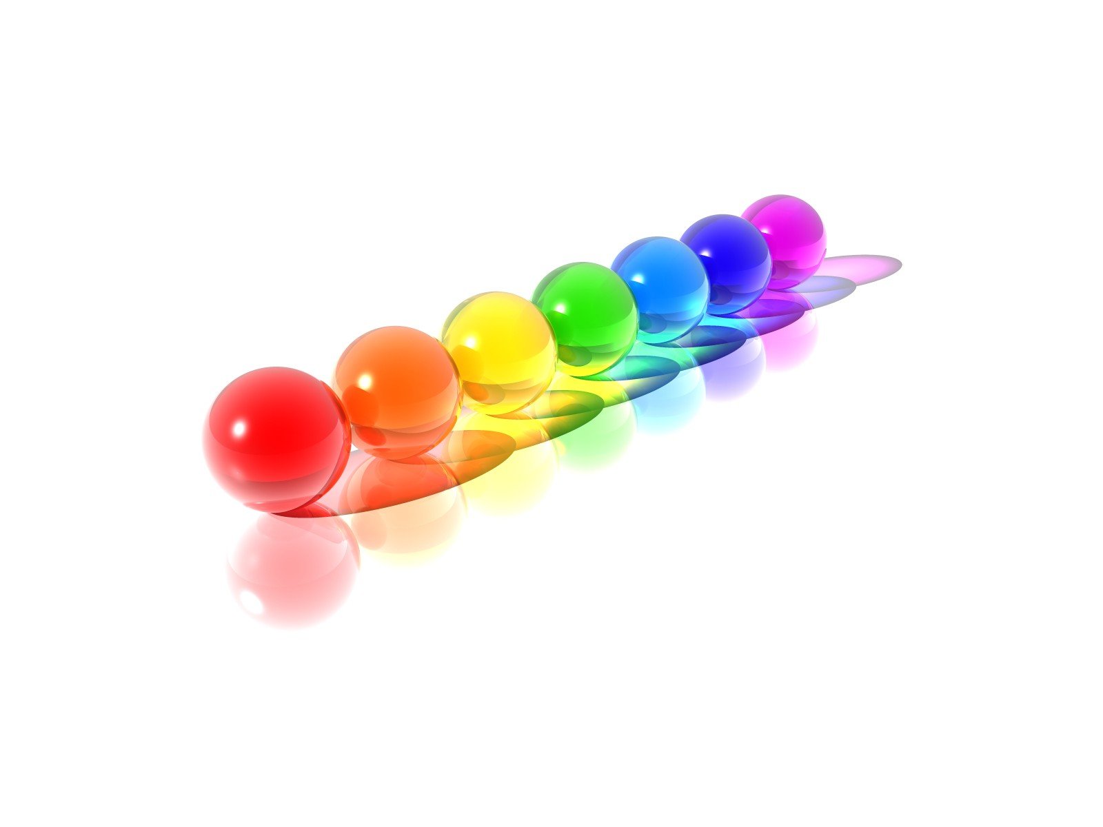 kugeln regenbogen weiß farbe minimalismus