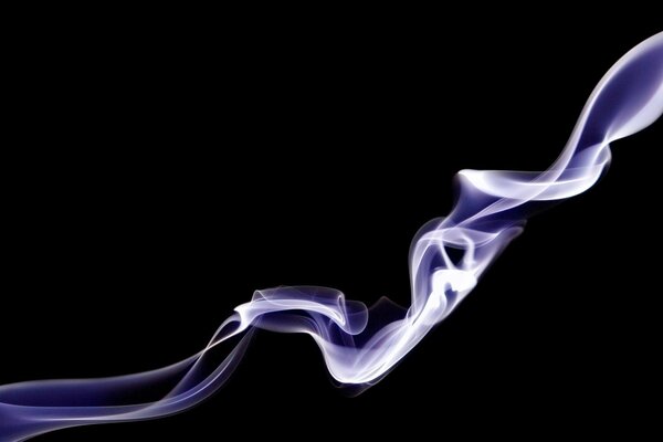 Black wallpaper with smoke