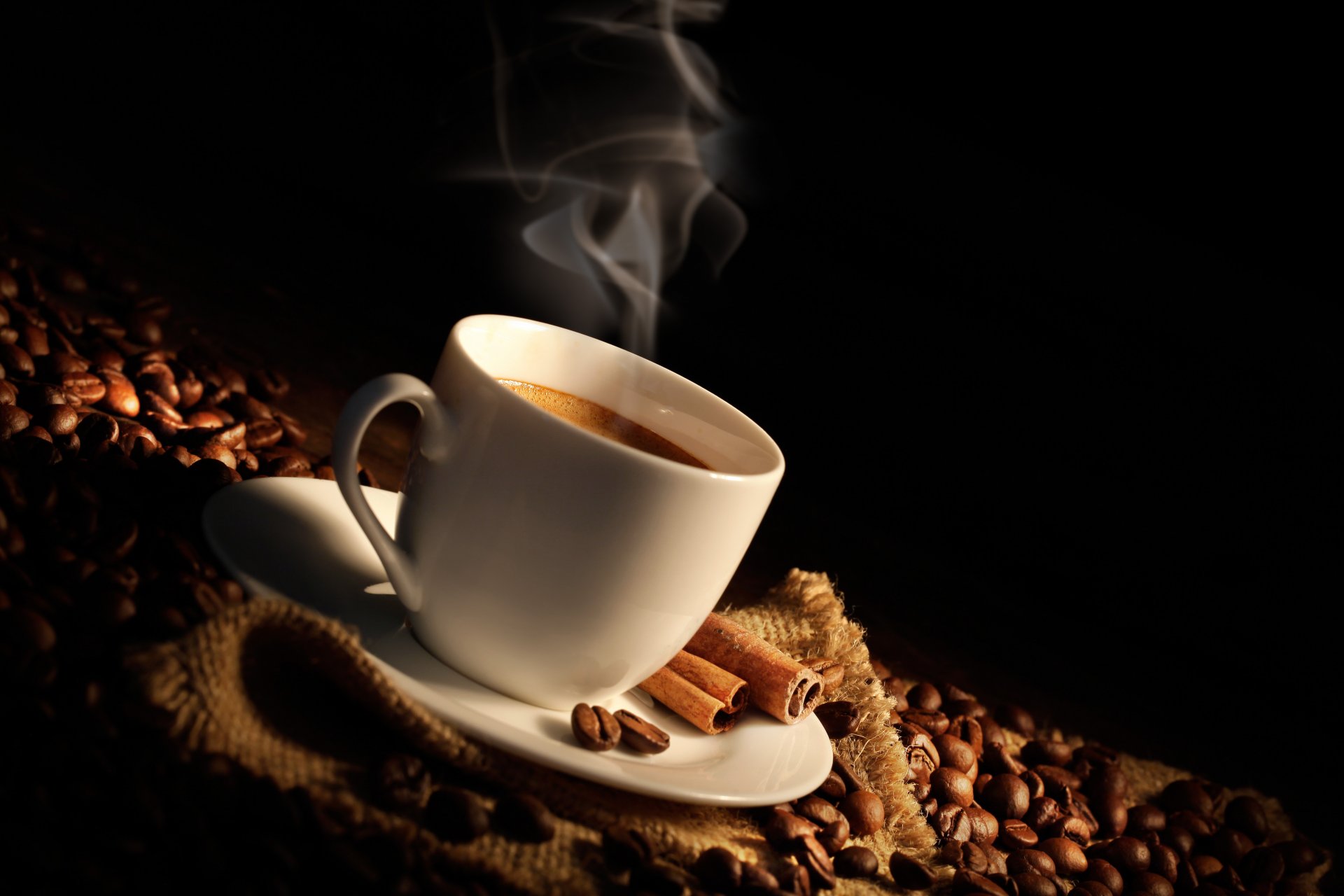 bag coffee beans spatula cup coffee cinnamon sticks fragrance bag coffee beans shoulder cinnamon stick