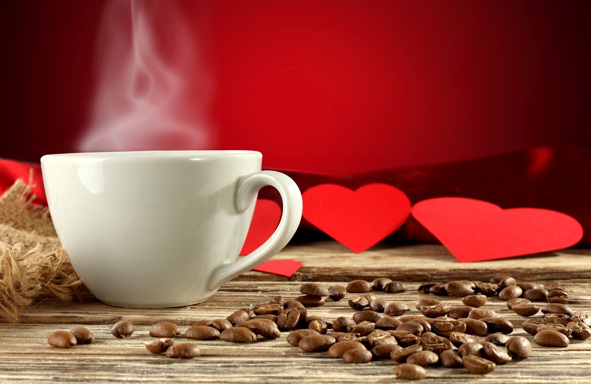 taza blanco bebida vapor café corazón corazones corazones rojo fondo