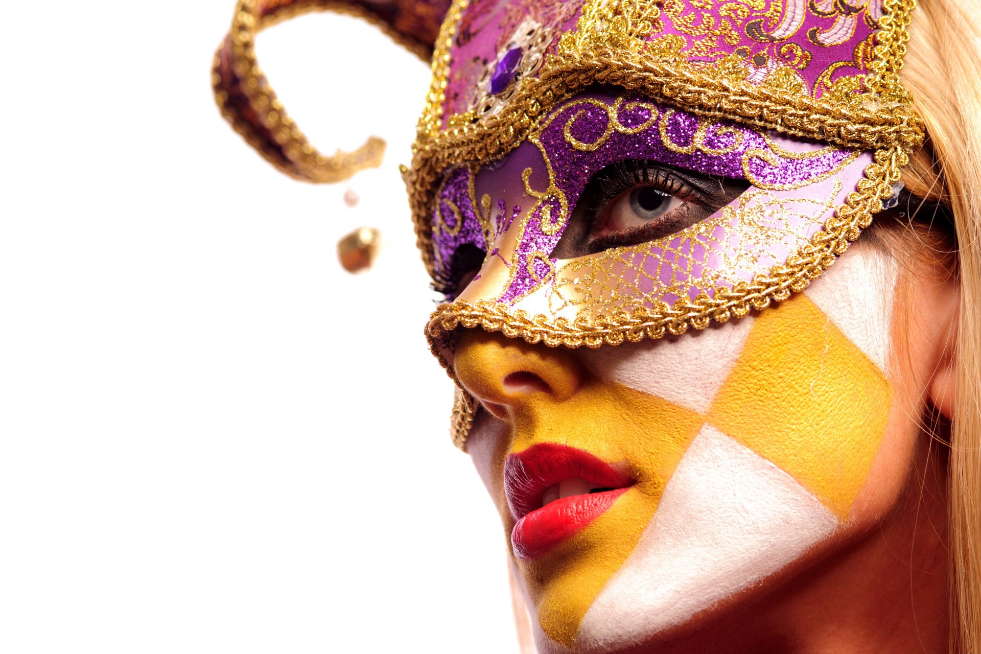 mädchen gesicht make-up maske maskerade