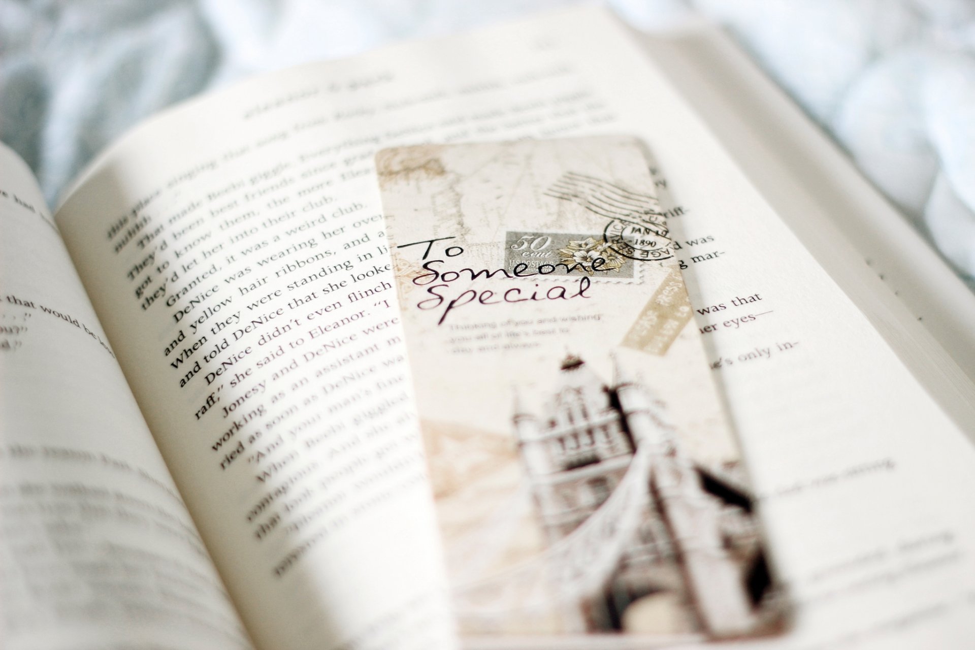 libro segnalibro cartolina iscrizione