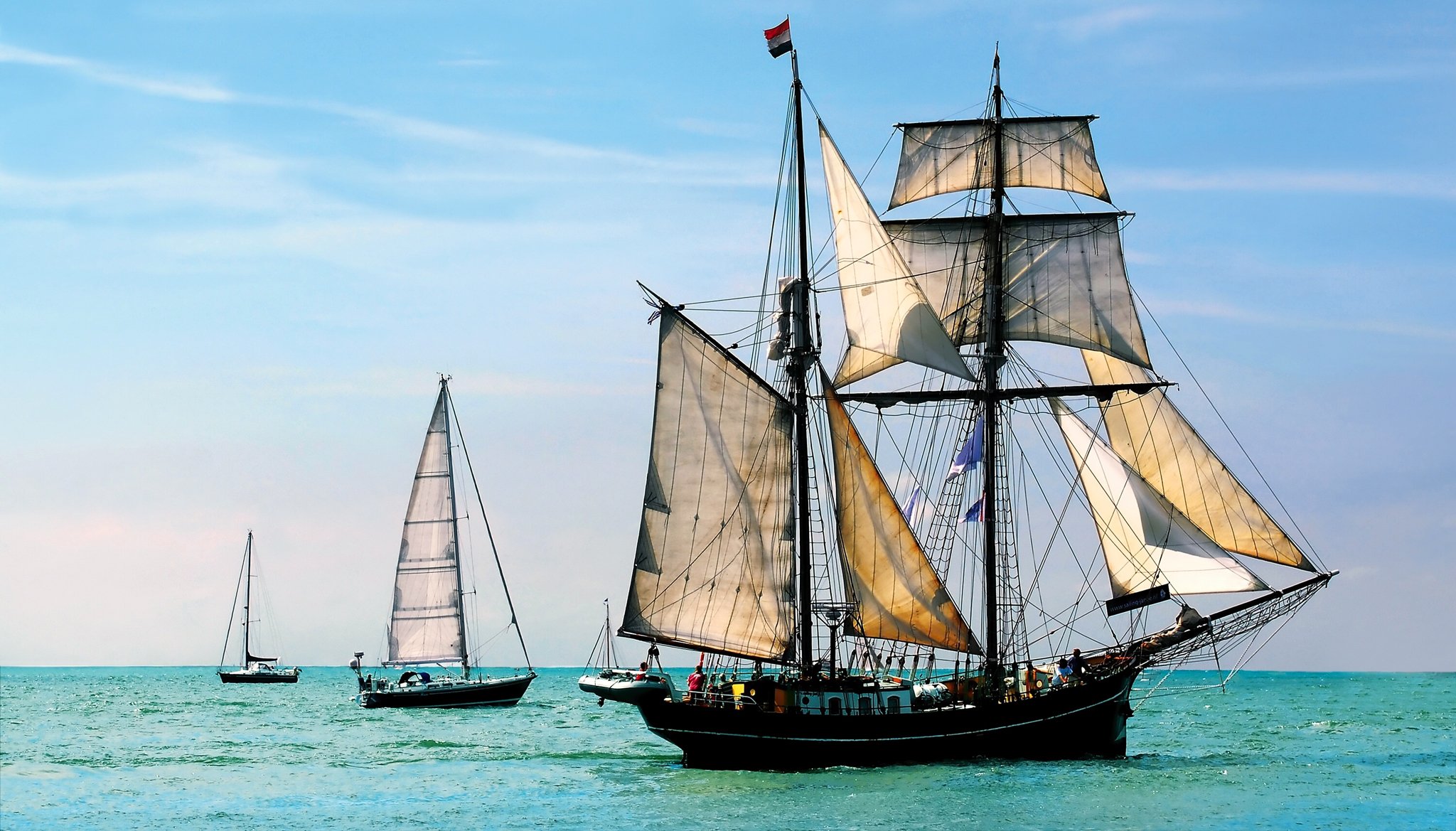 ciel mer navire voilier yacht bateau