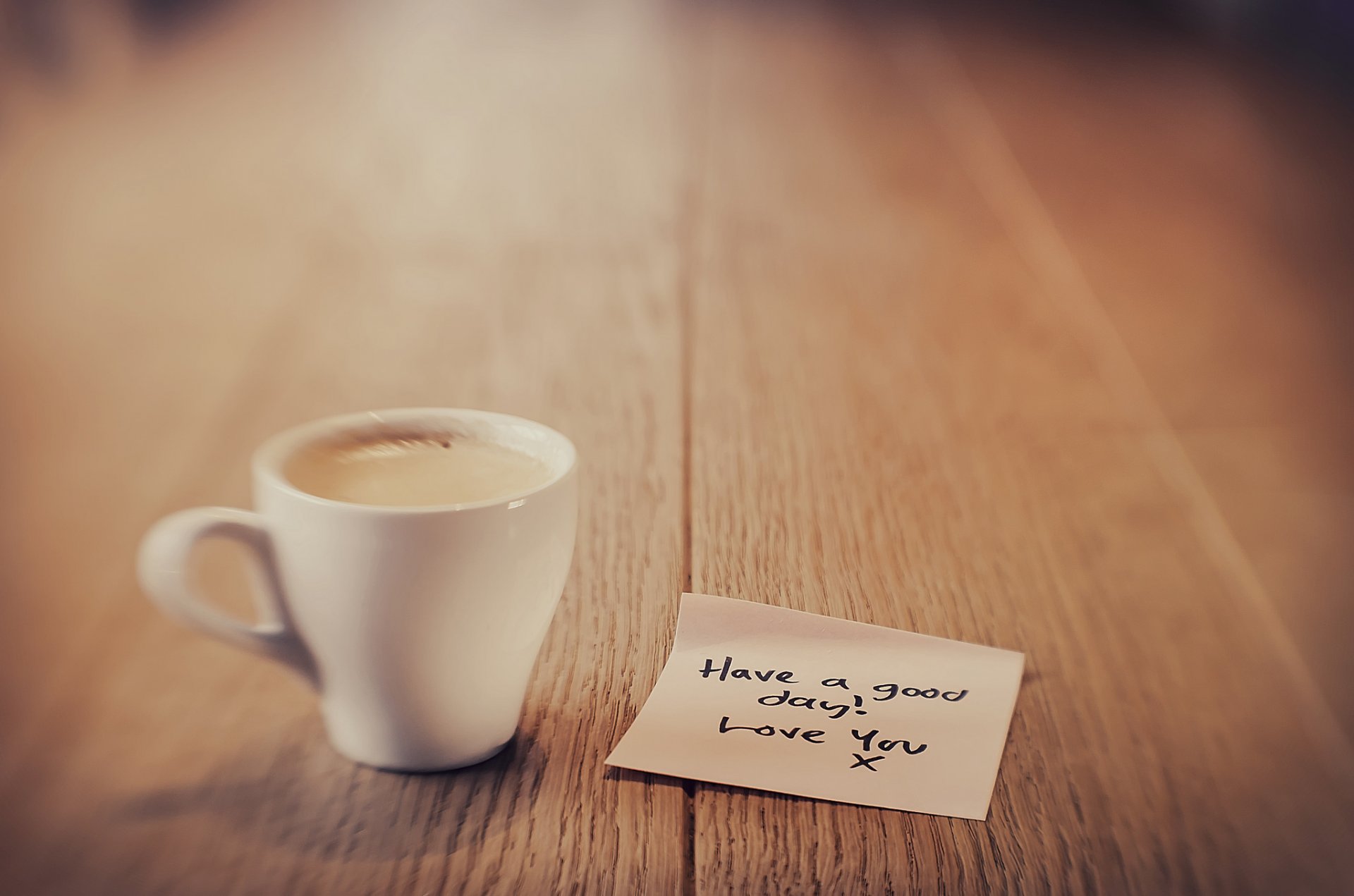 tasse kaffee notiz