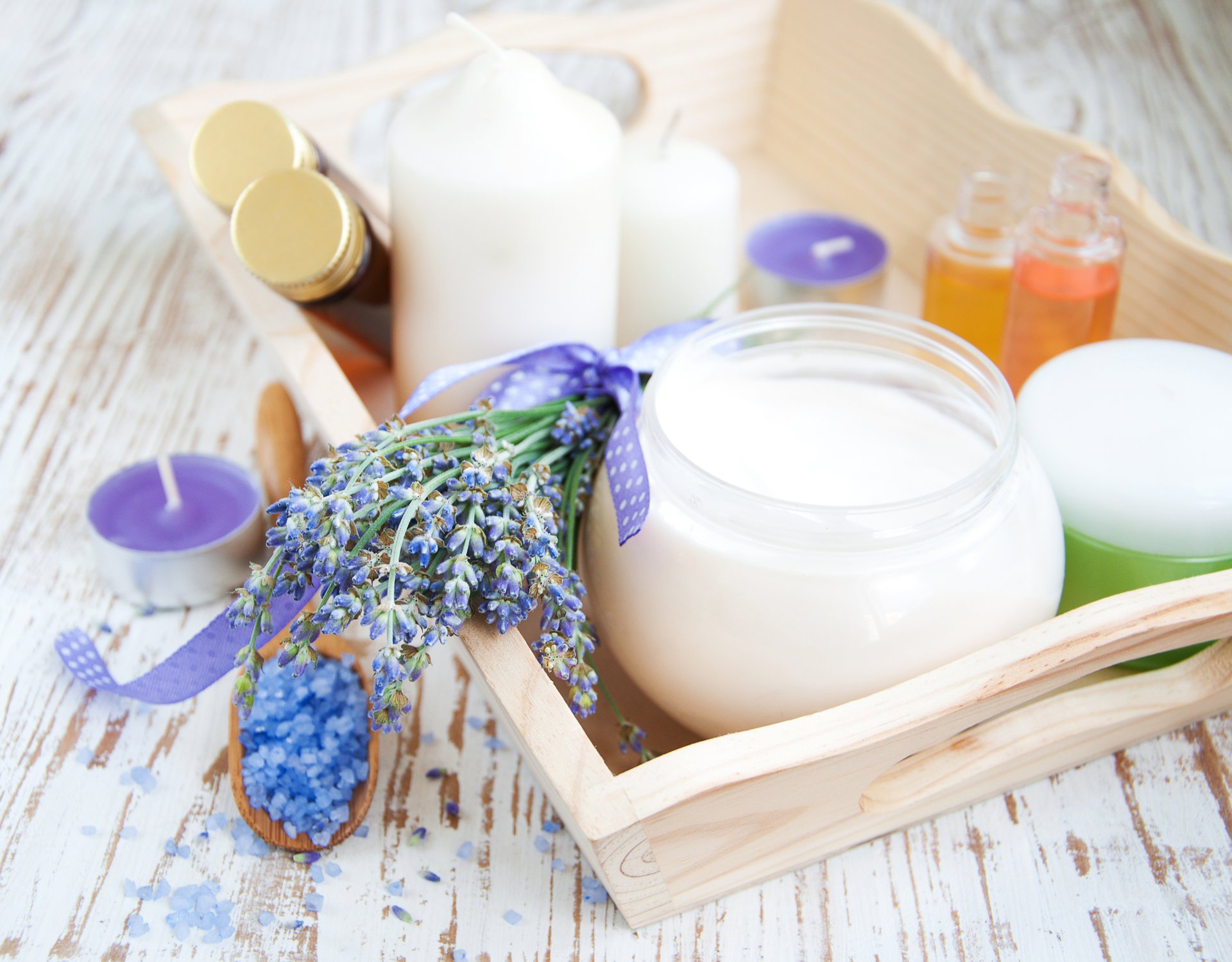 lavanda sale marino crema candele fiori di lavanda sale marino