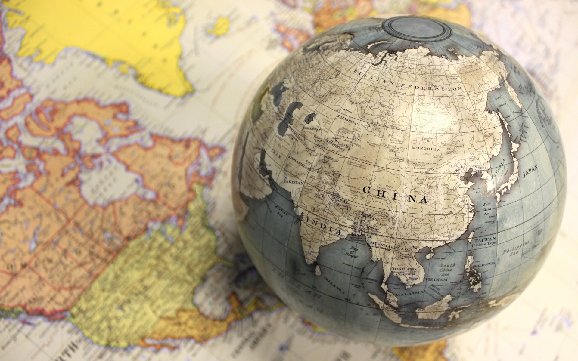 globe carte monde