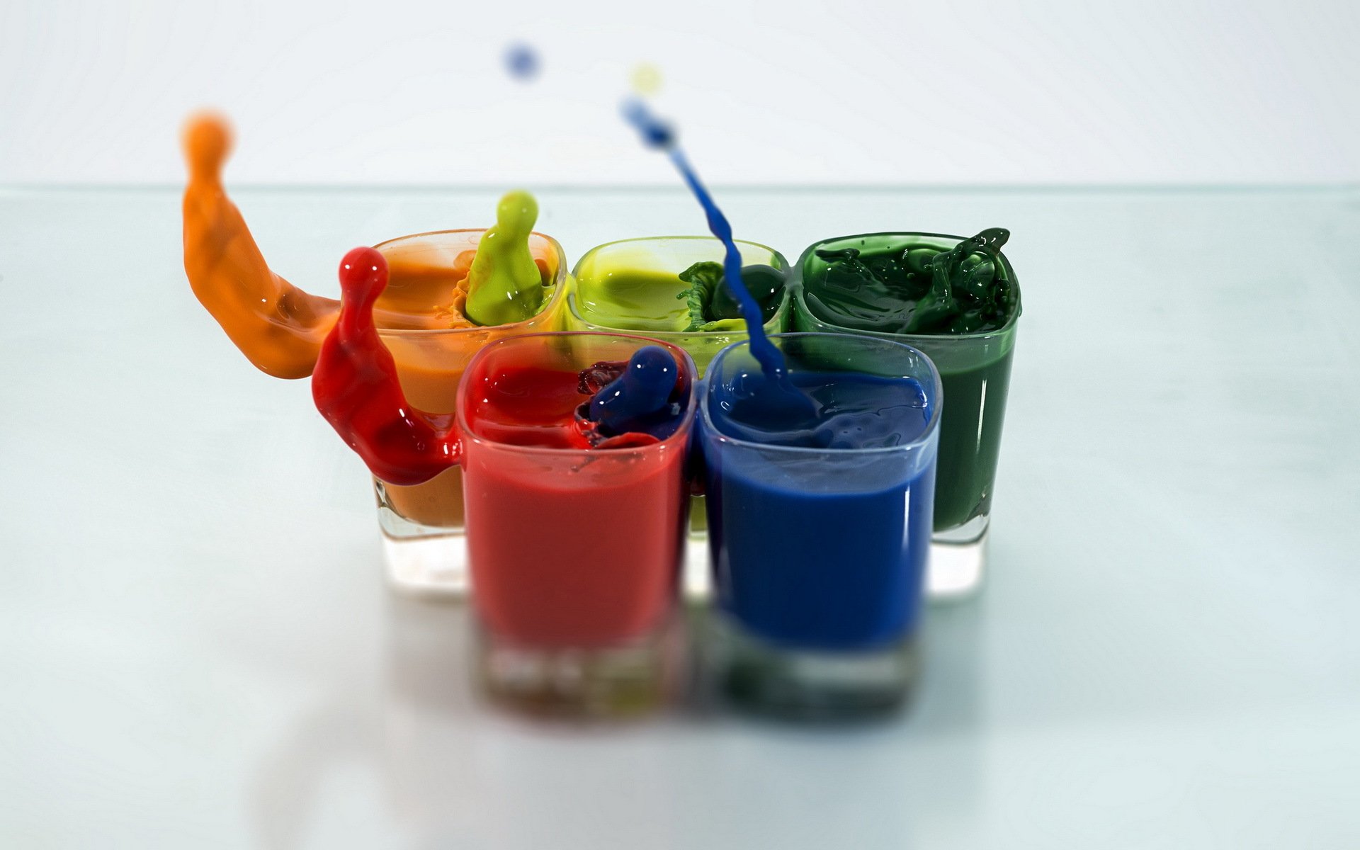verres peinture fond