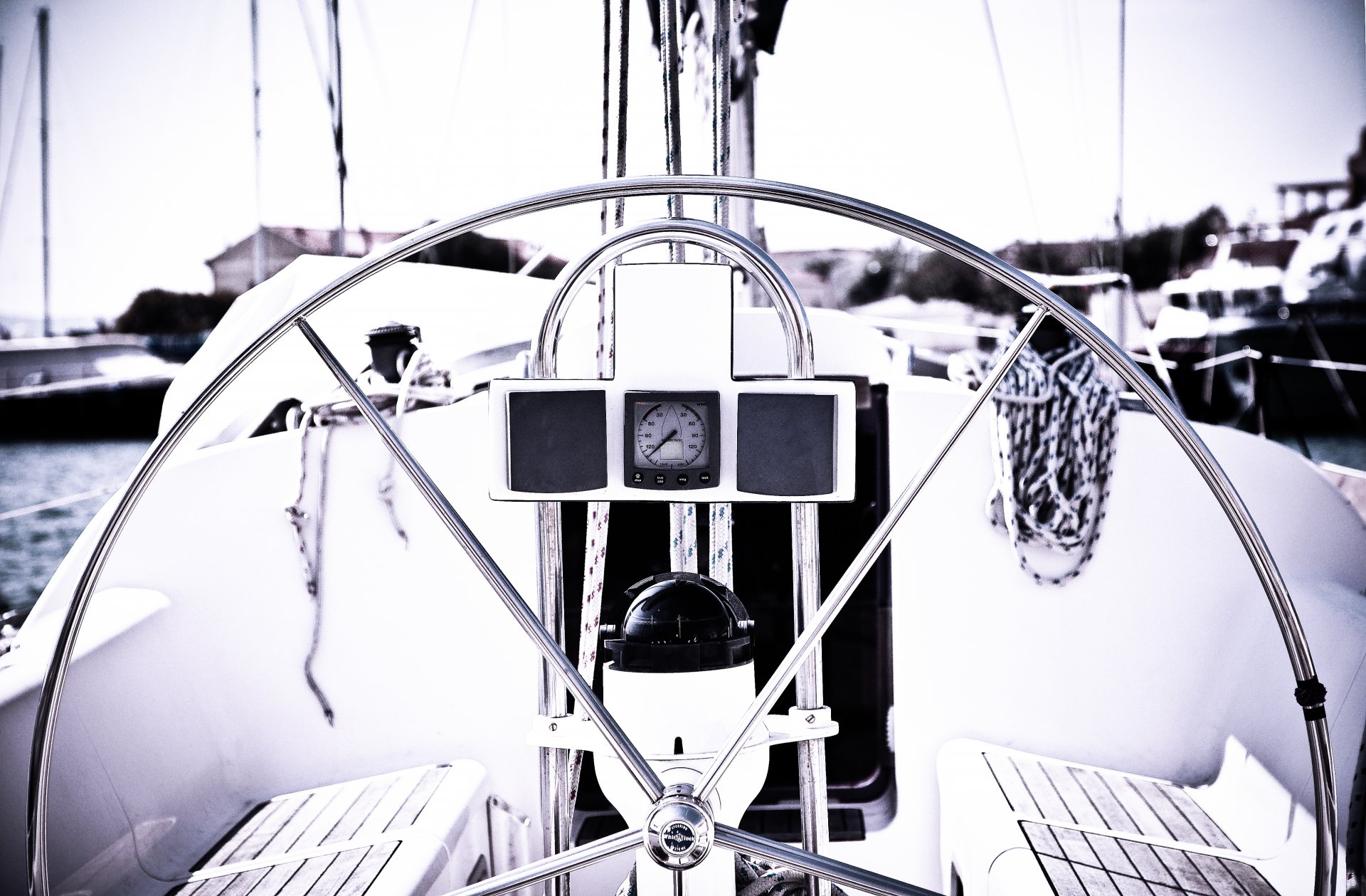 photographer markus spiske yacht steering wheel appliances office