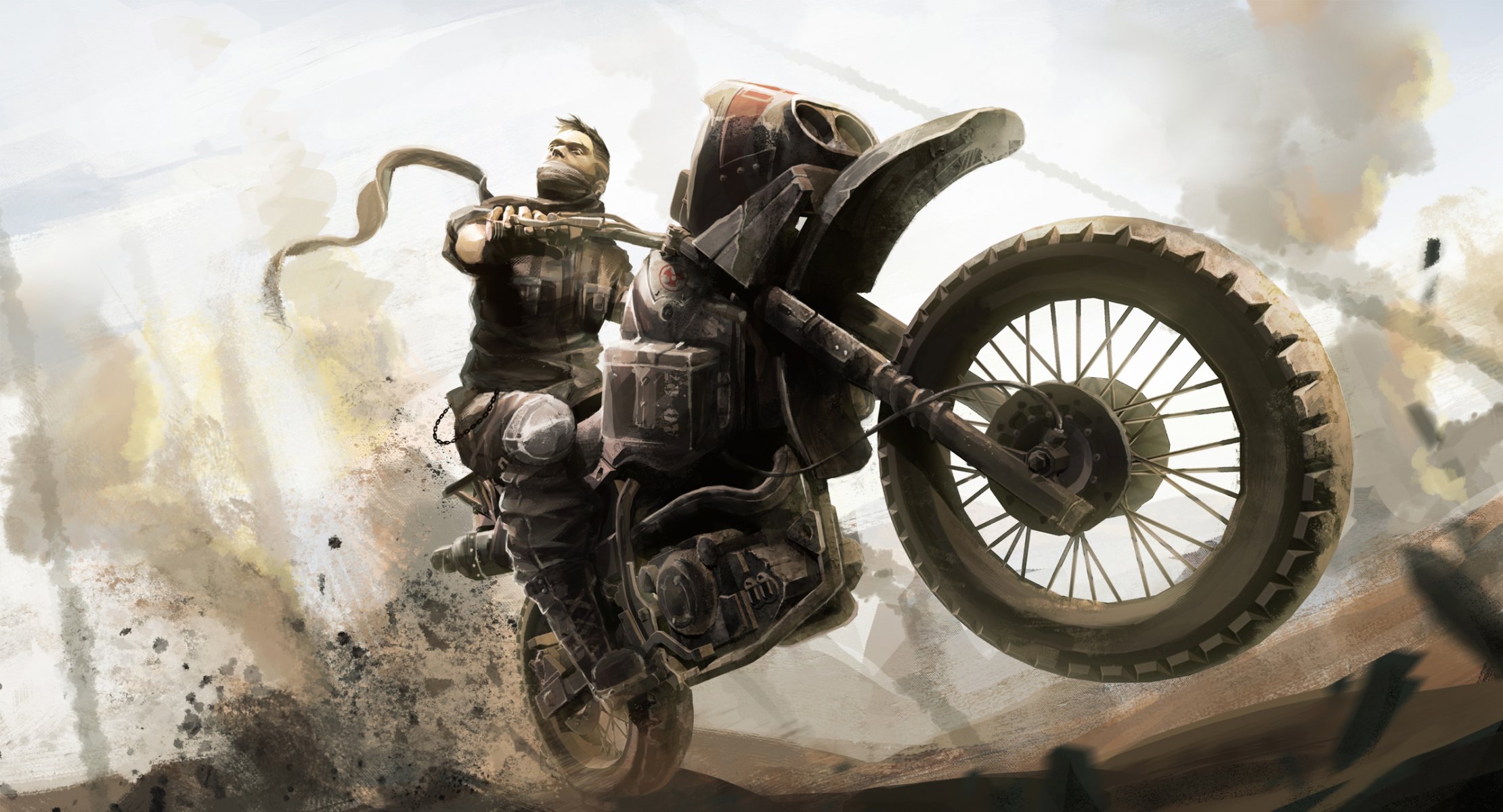 bike sand motorcycle biker