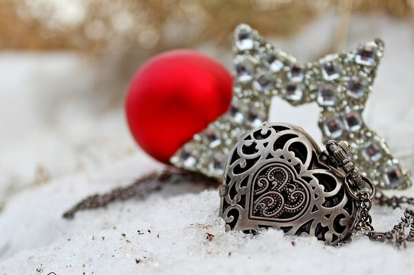 Beautiful heart shaped pendant decoration