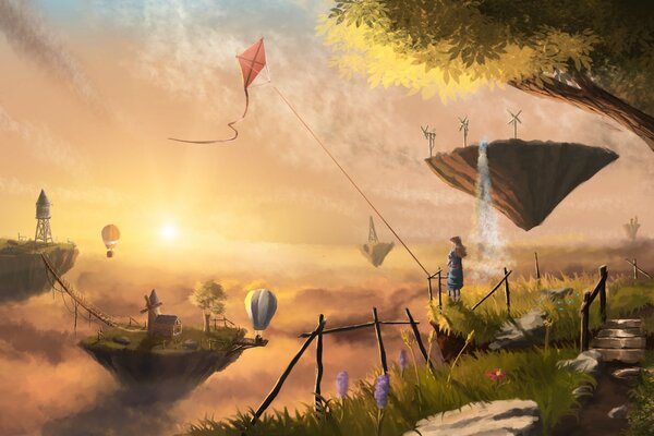 Fantasía islotes cometas ai molinos