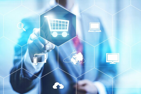 Business. Tecnologia moderna. Vendite