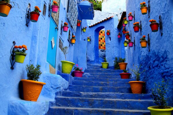 Art photography blue lane