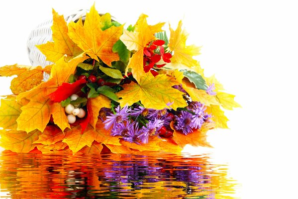 Bella composizione autunnale in colori vivaci