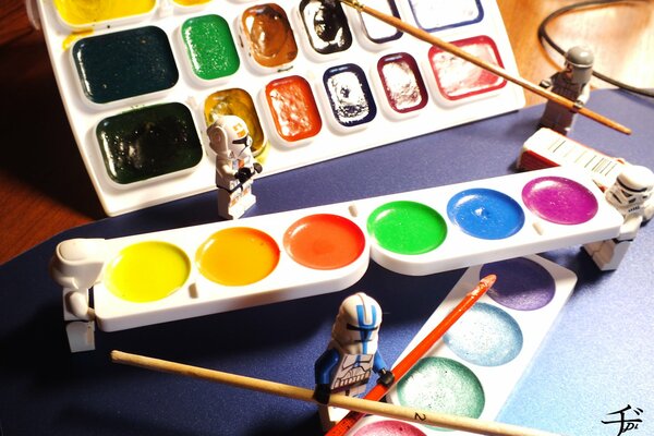 Palette de couleurs pour le dessin sur Star Wars
