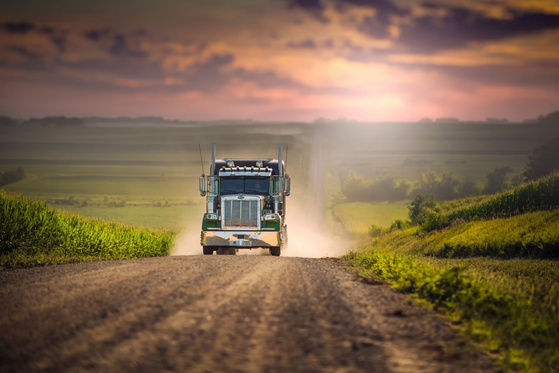 camión carretera espacio