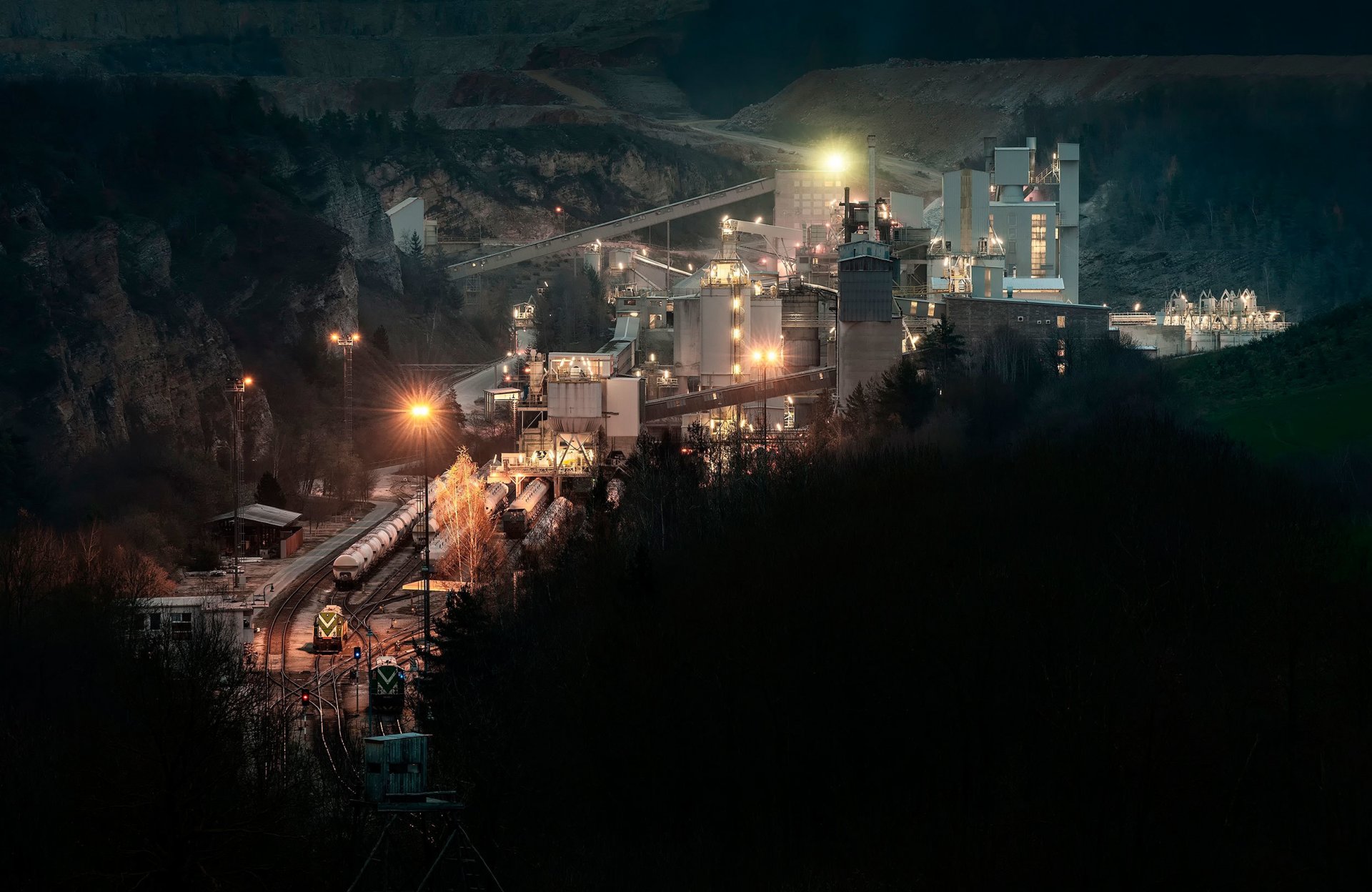 industrie exploitation minière mine carrière complexe usine