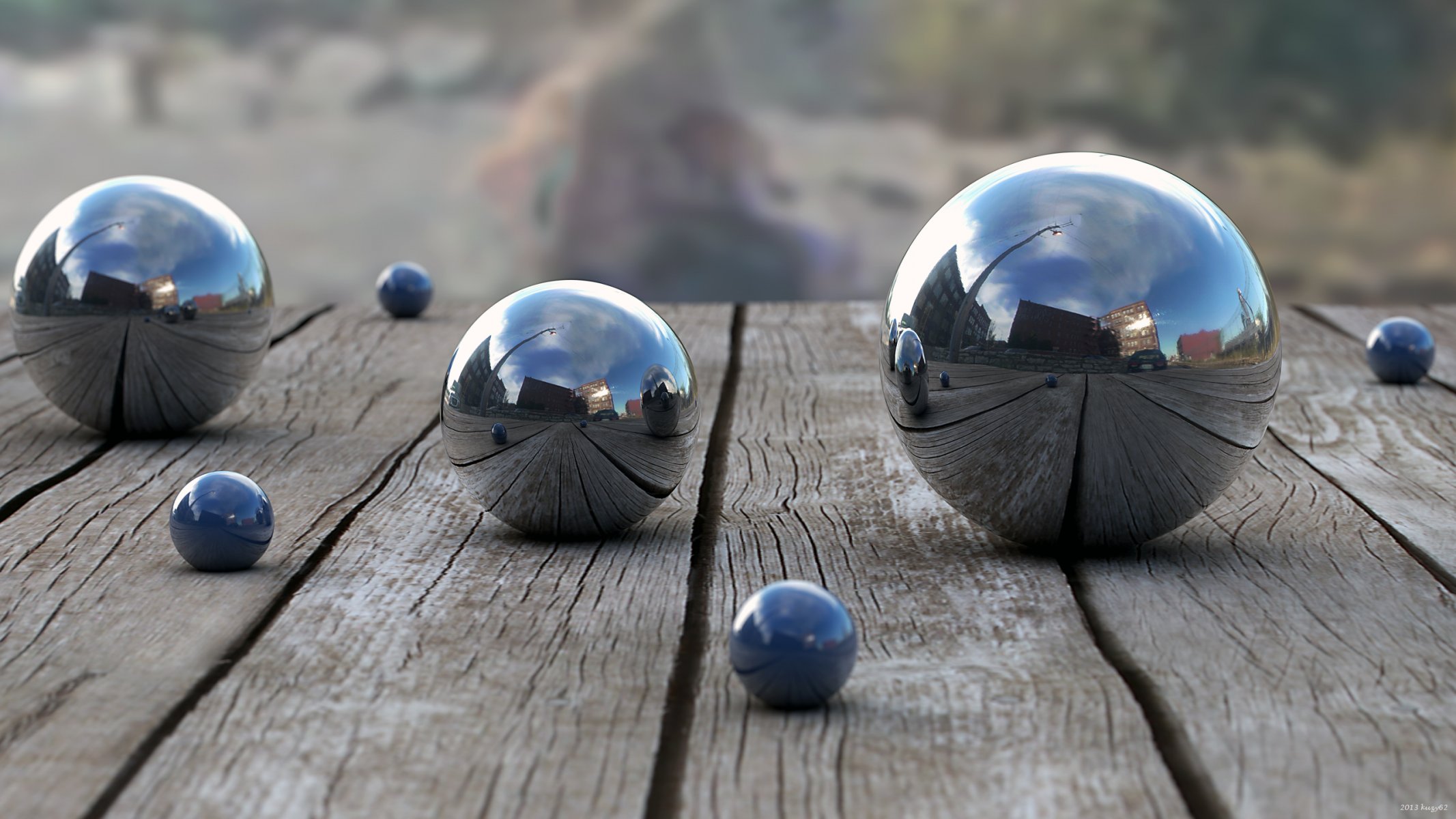 balls metal reflection board