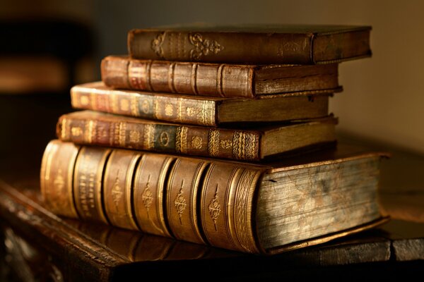 Vintage books in a beautiful binding