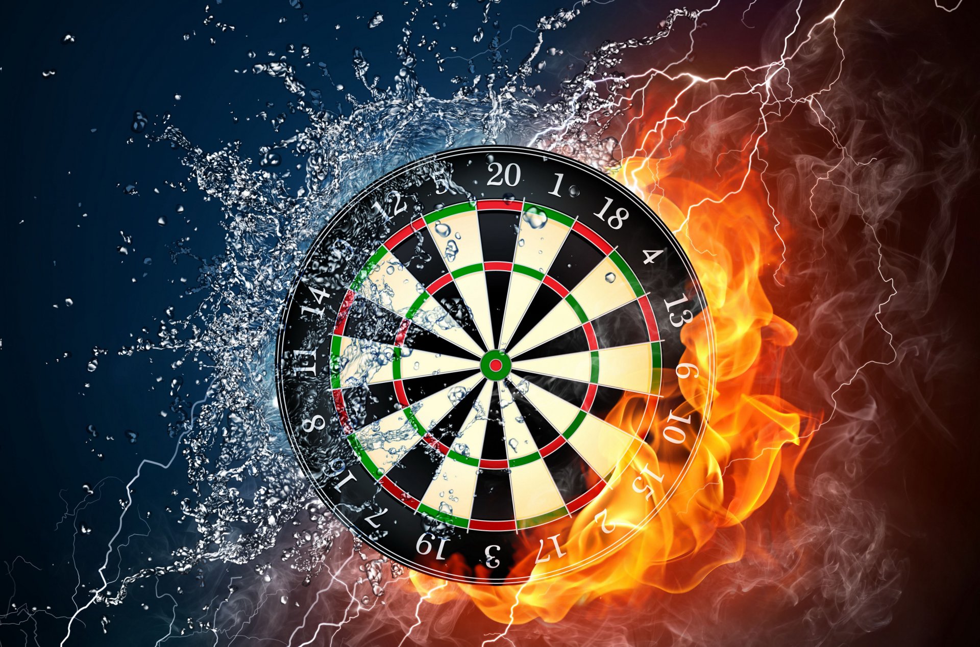 darts target fire water drops spray rank smoke flame force poems wallpaper