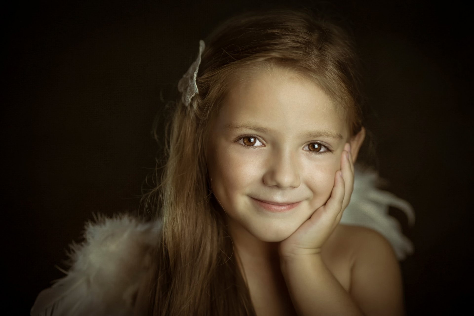 little angels valentina girl smile portrait