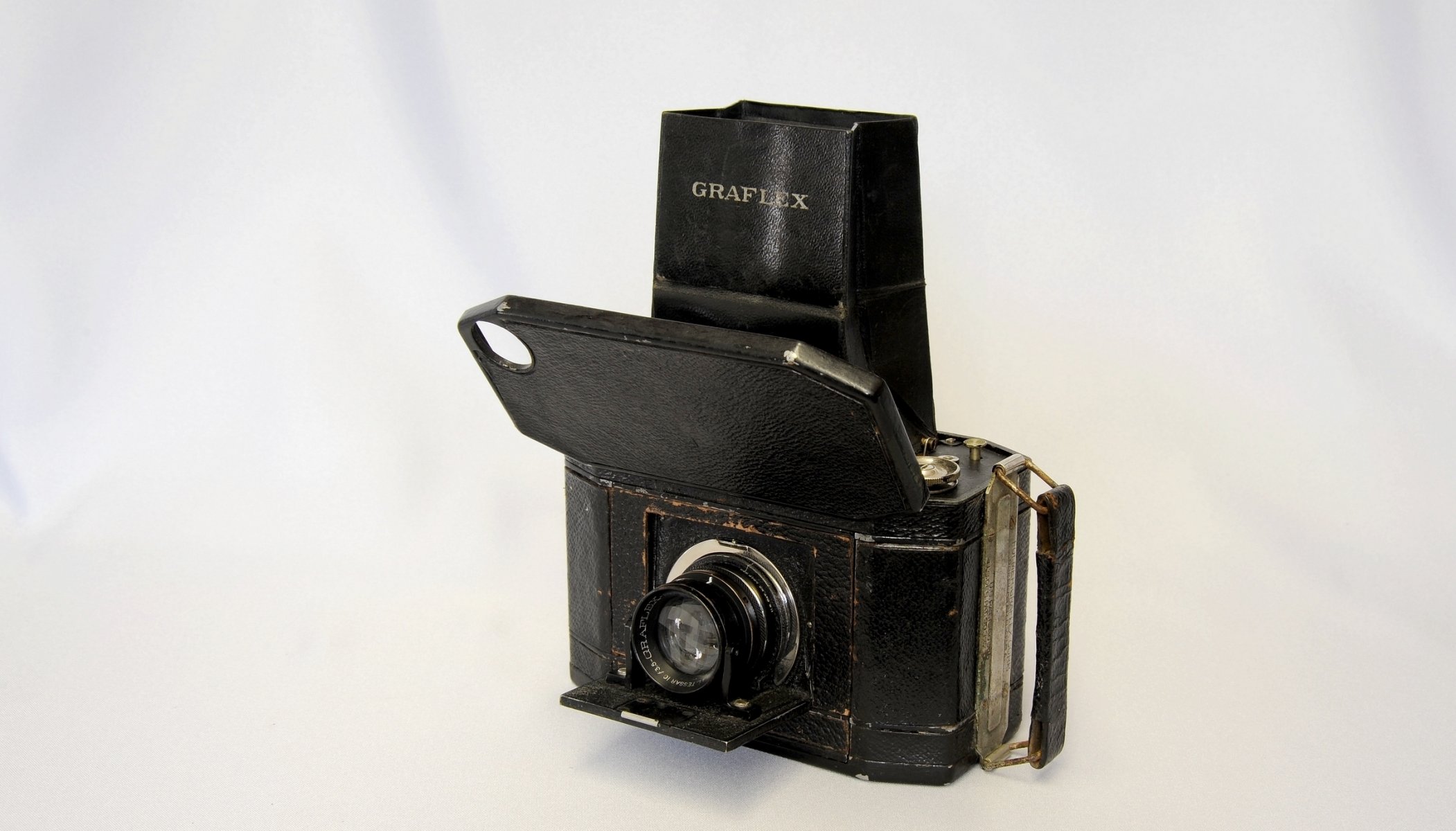 rareté appareil photo graflex serie ii corps objectif fond