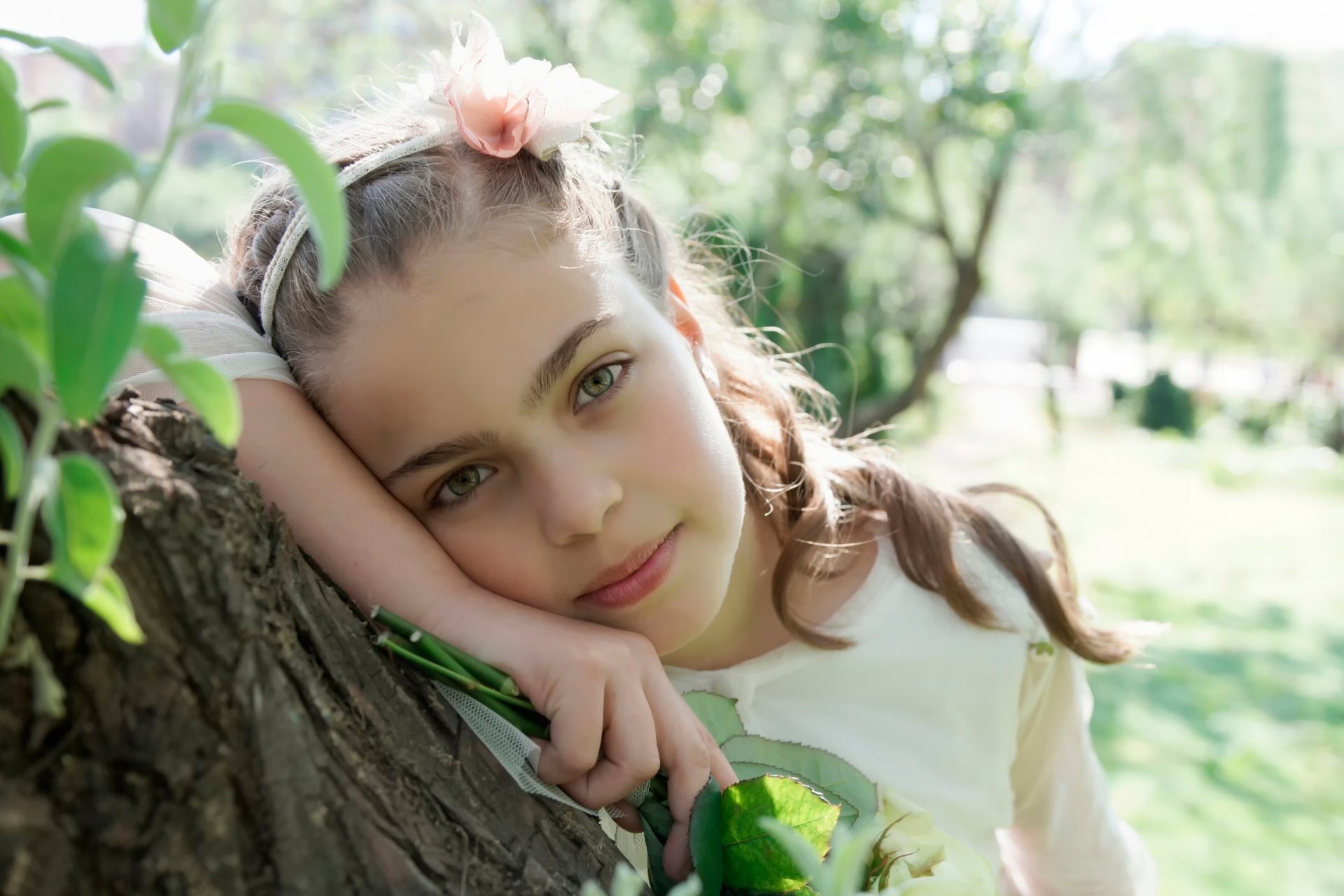 été fille portrait vue