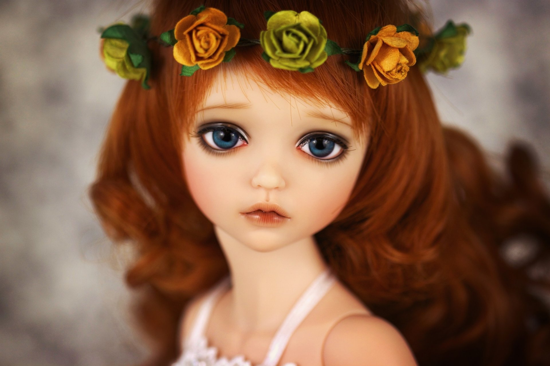 doll toys wreath roses flower