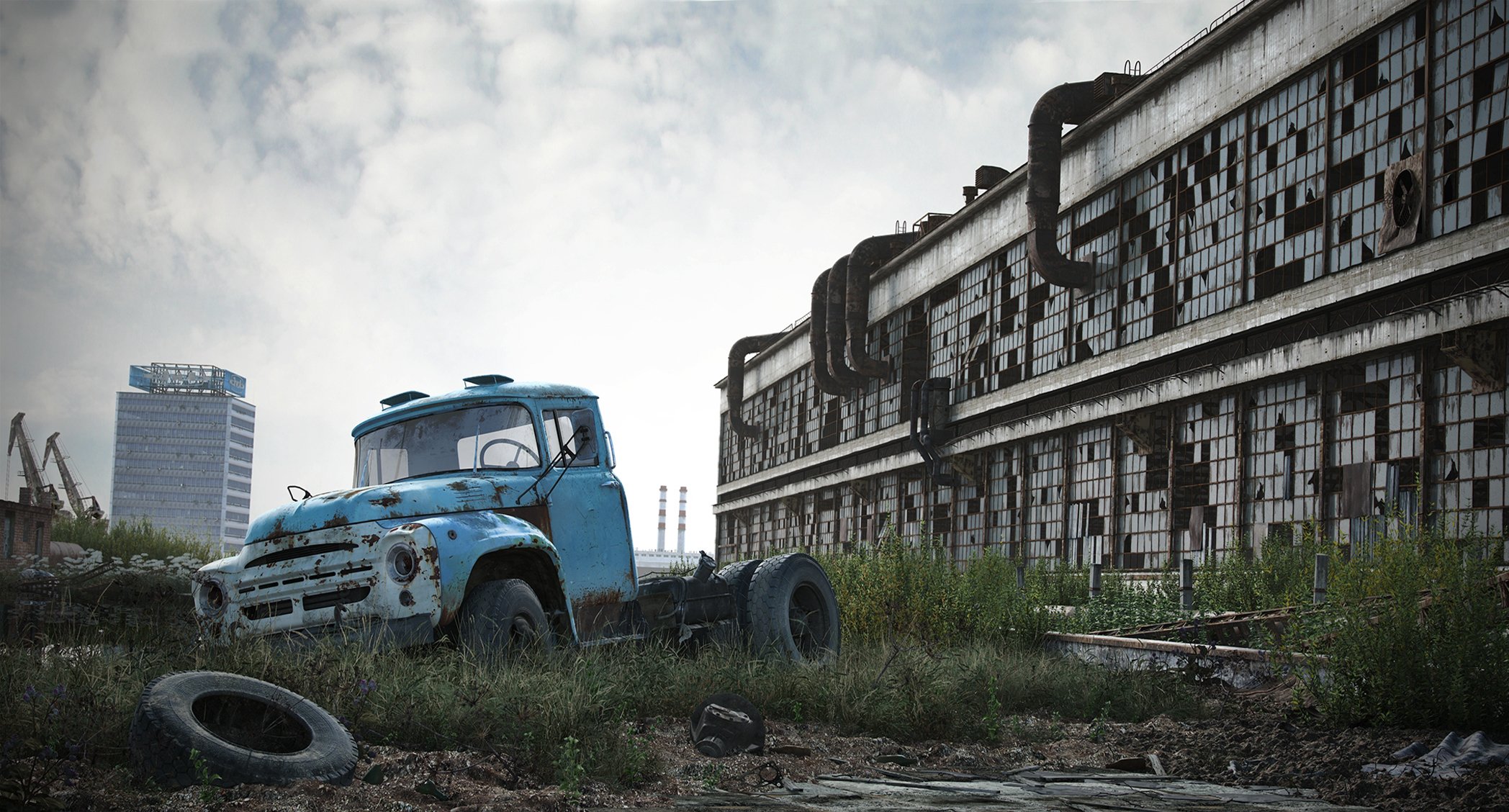 usine likhachev camion zil machine bâtiment