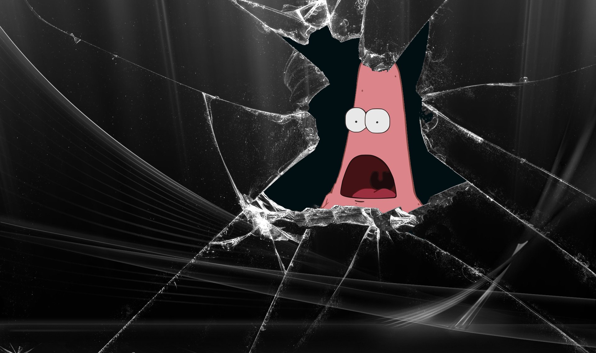 humor patrick broken screen