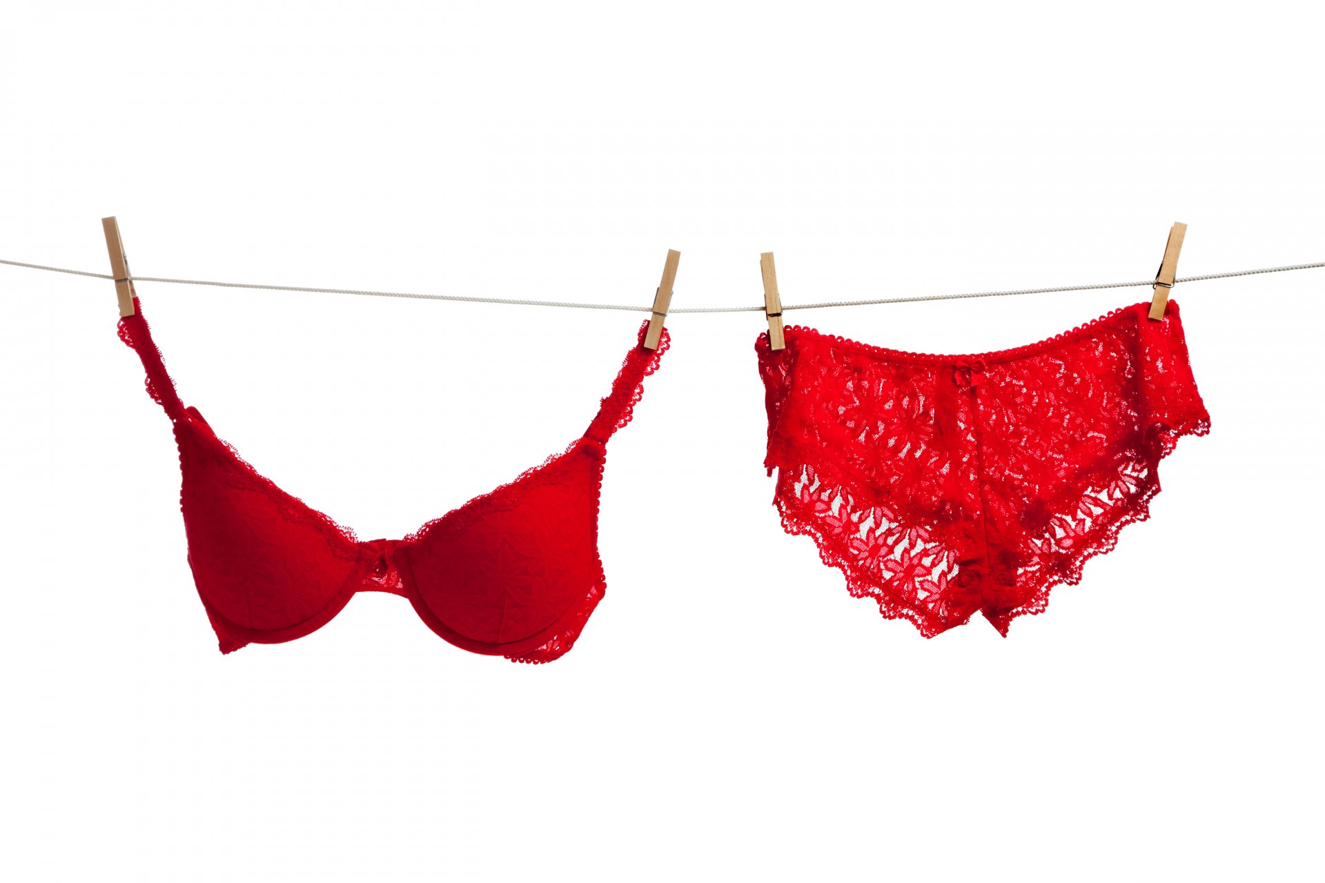 rosso pizzo busto mollette mutandine