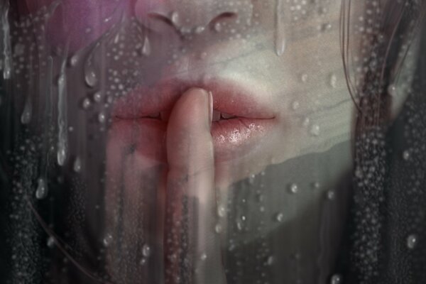 A mysterious girl. A kiss in the rain