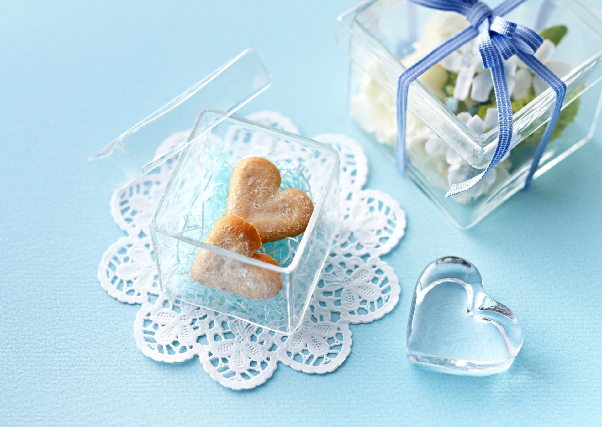 cookies heart hearts box transparent gift