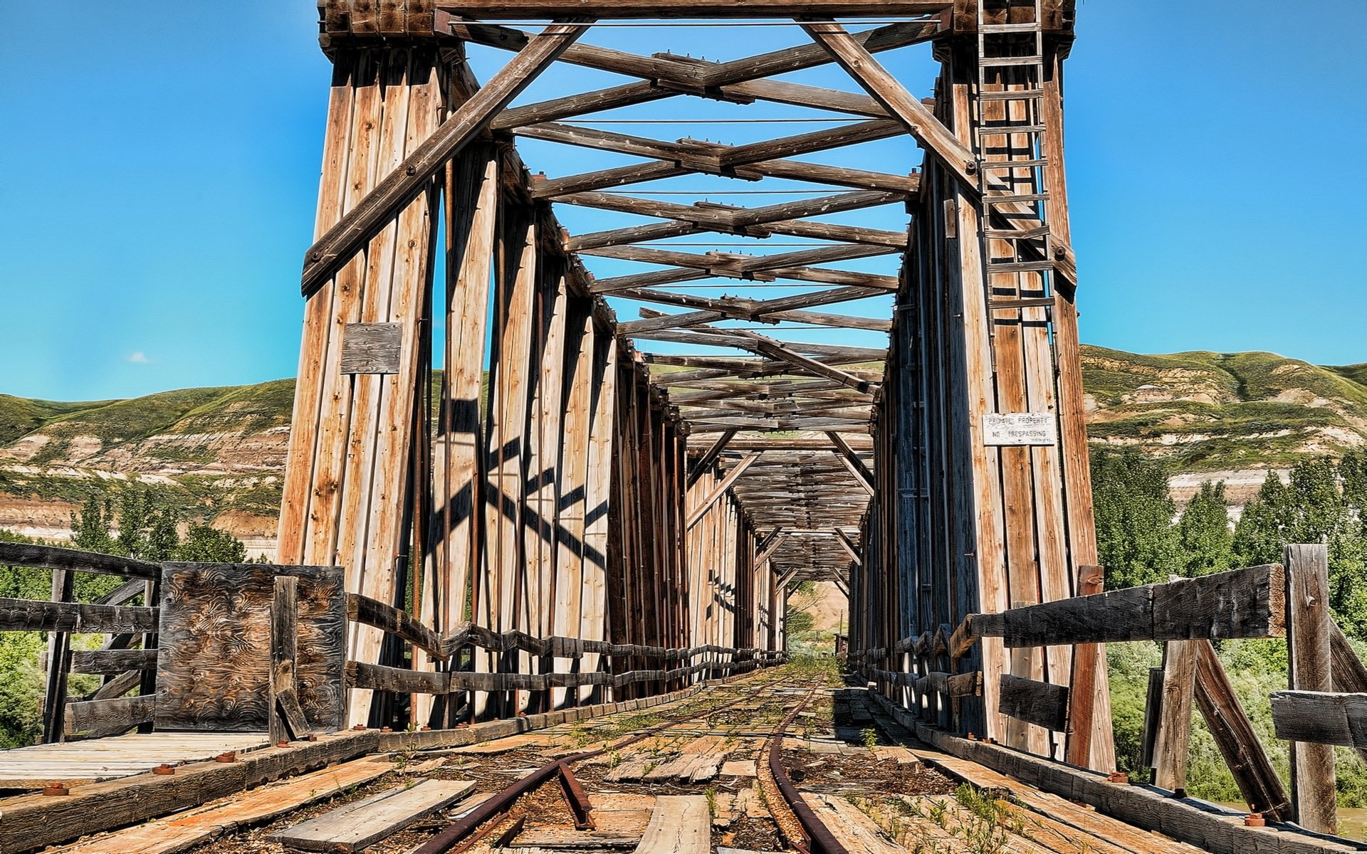 pont chemin de fer ciel