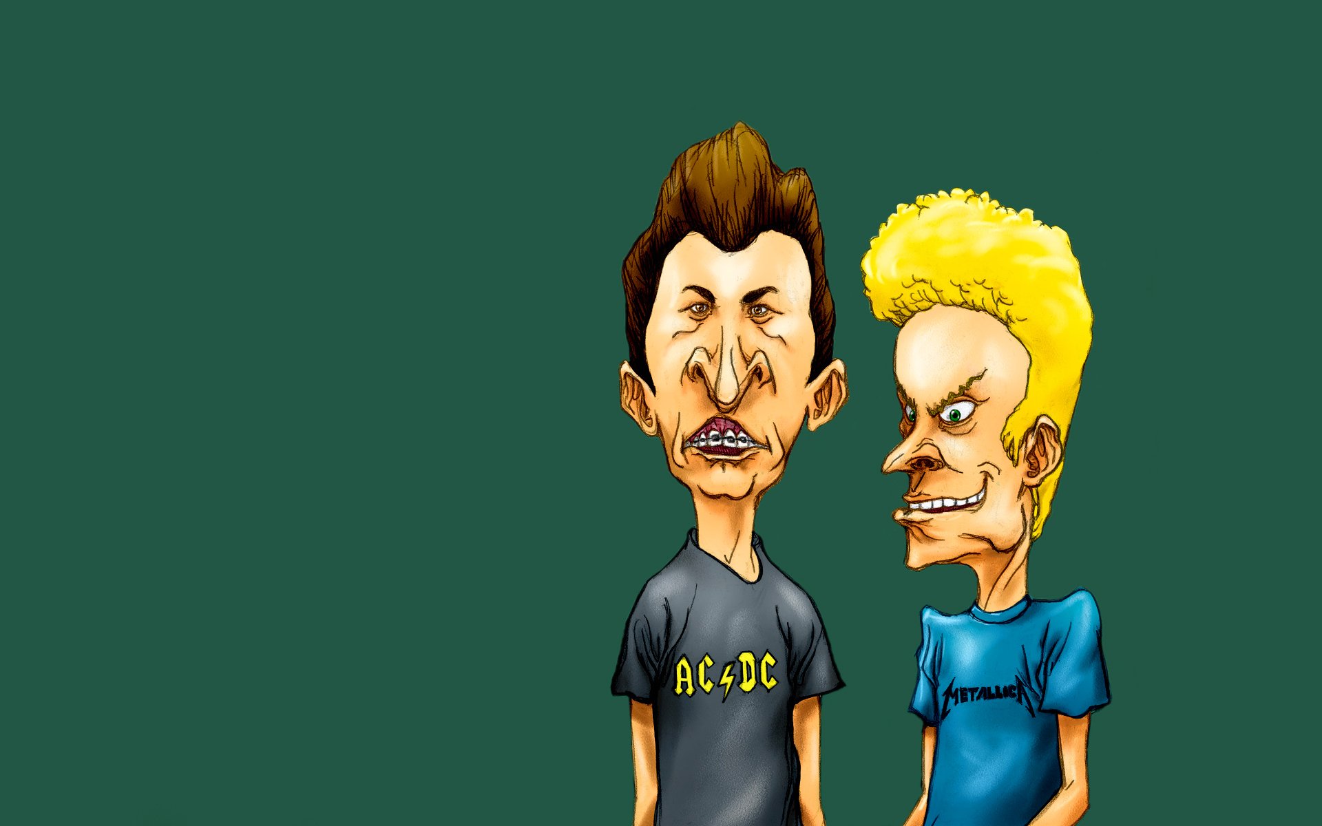 beavis e butthead verde scuro tizi