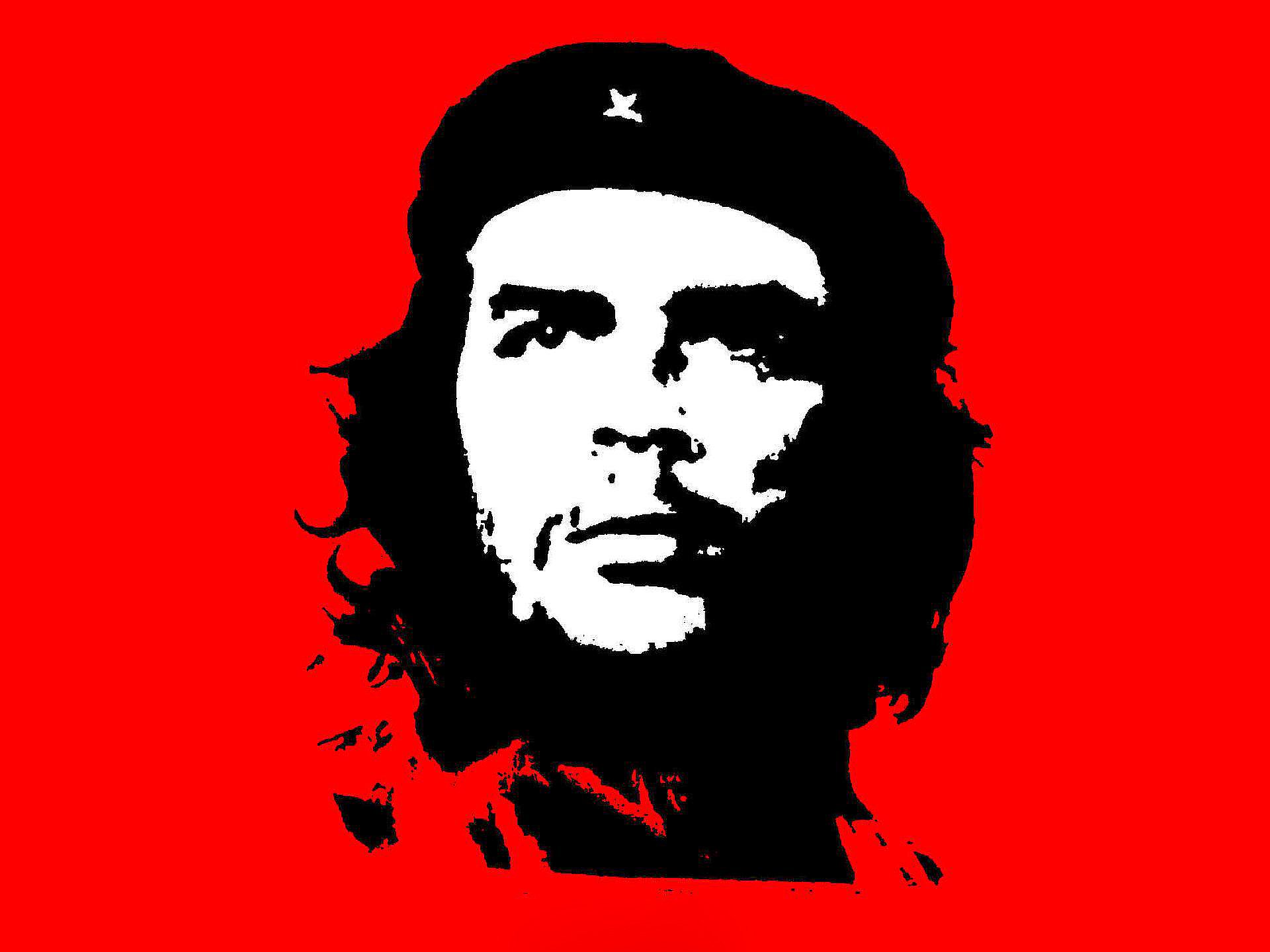 che guevara rosso nero. rivoluzione cuba