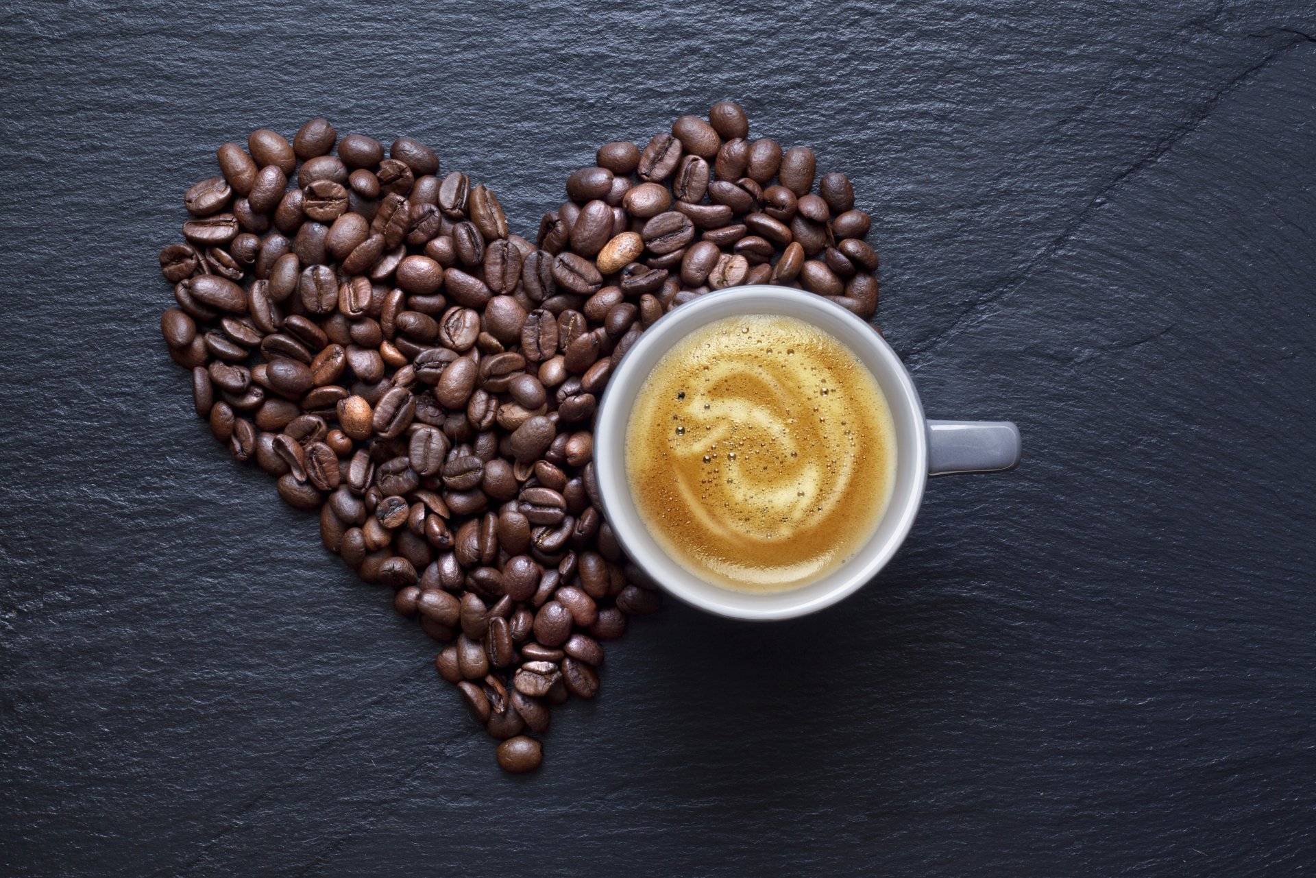 coffee foam grain heart cup