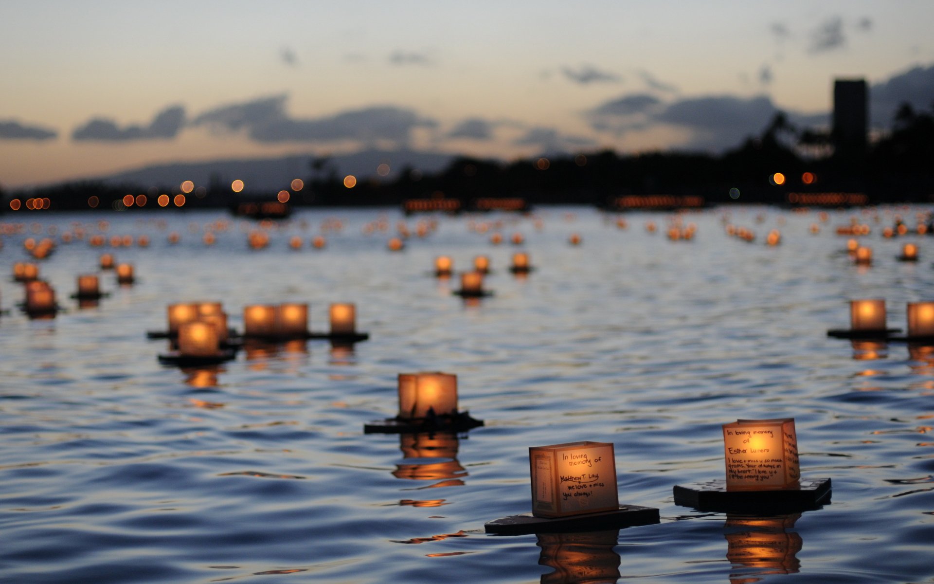 river candles memory