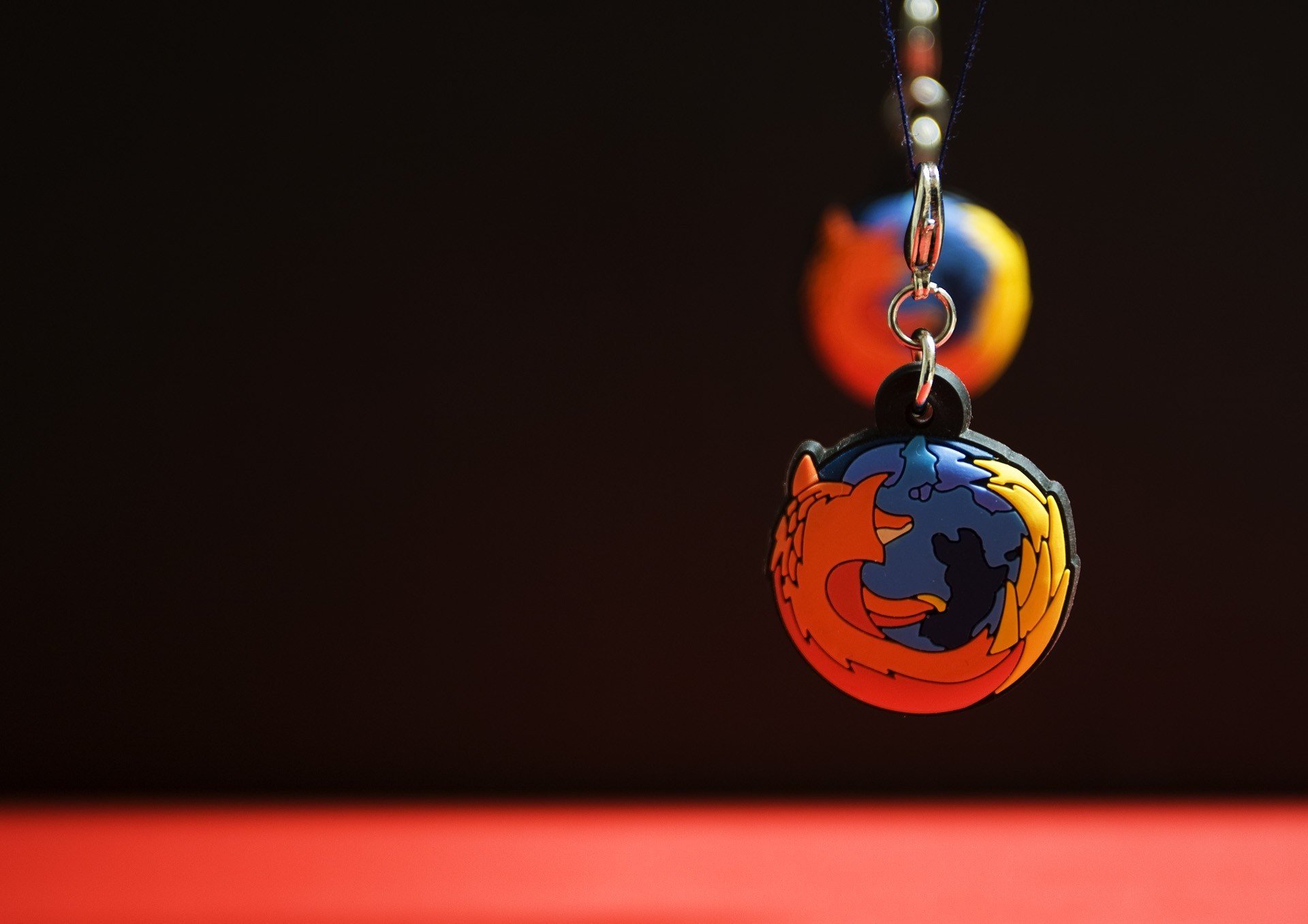 брелок firefox огнелис значок