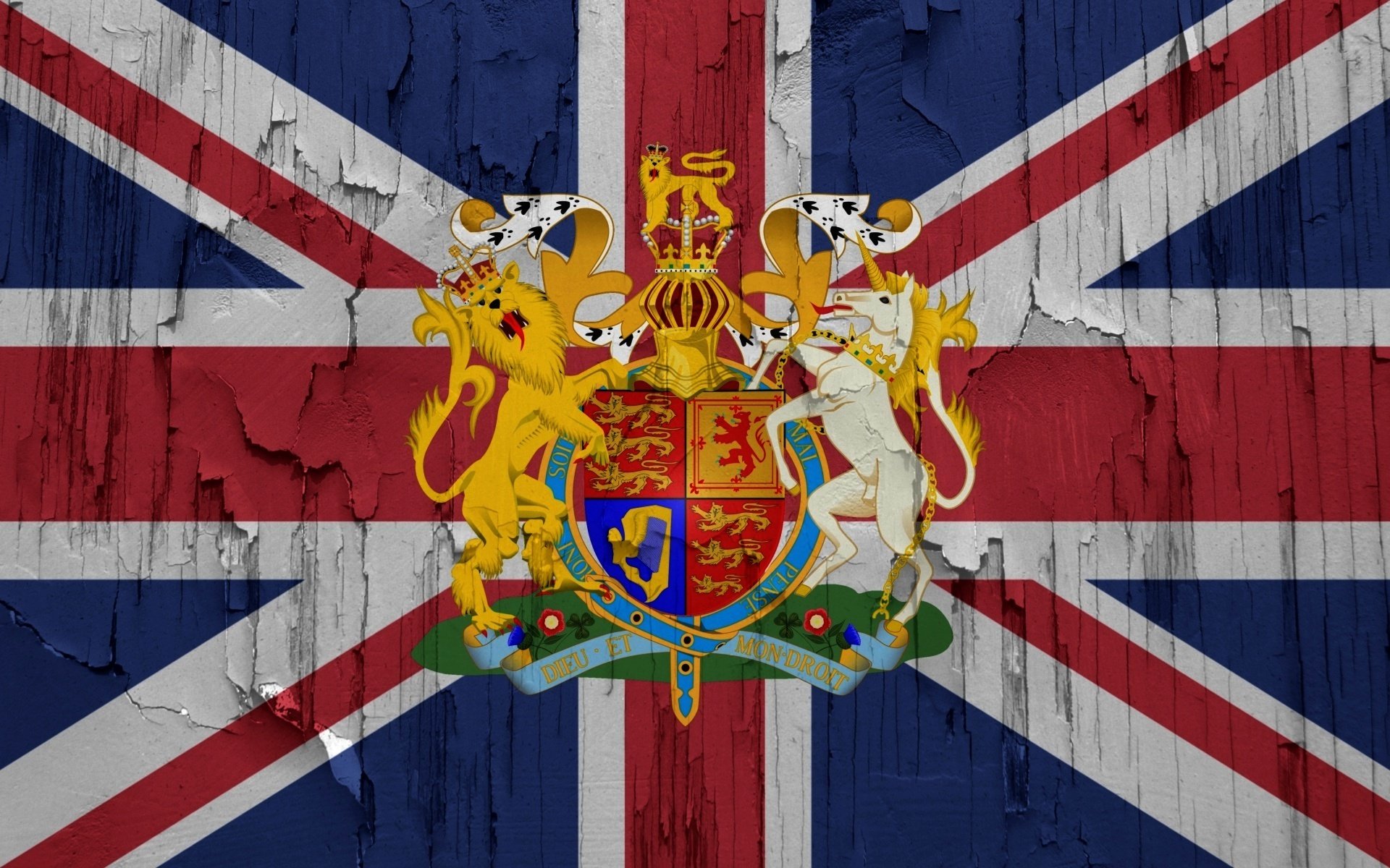 flag united kingdom coat of arm