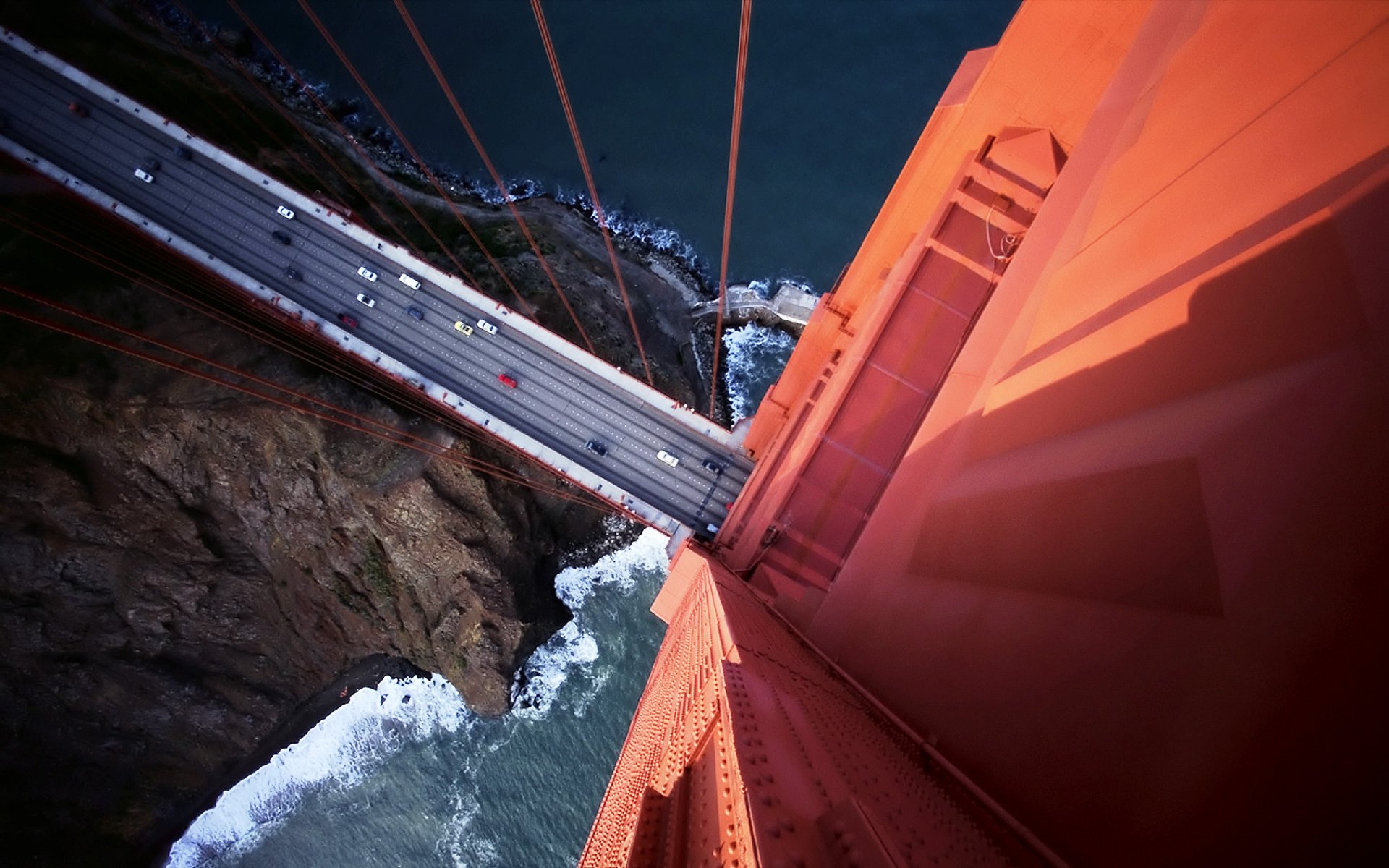 vue hauteur pont voitures