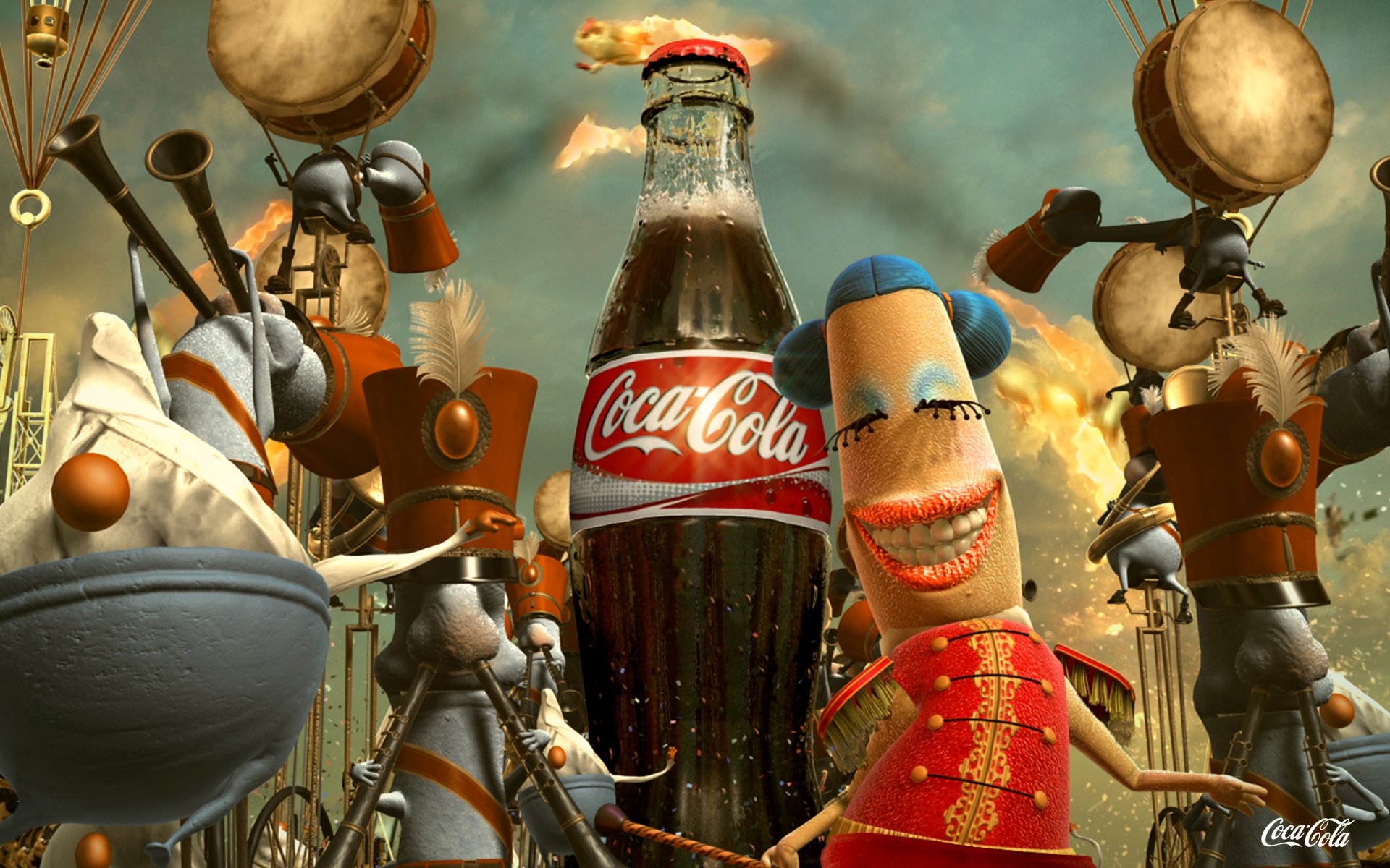 coca-cola publicidad botella