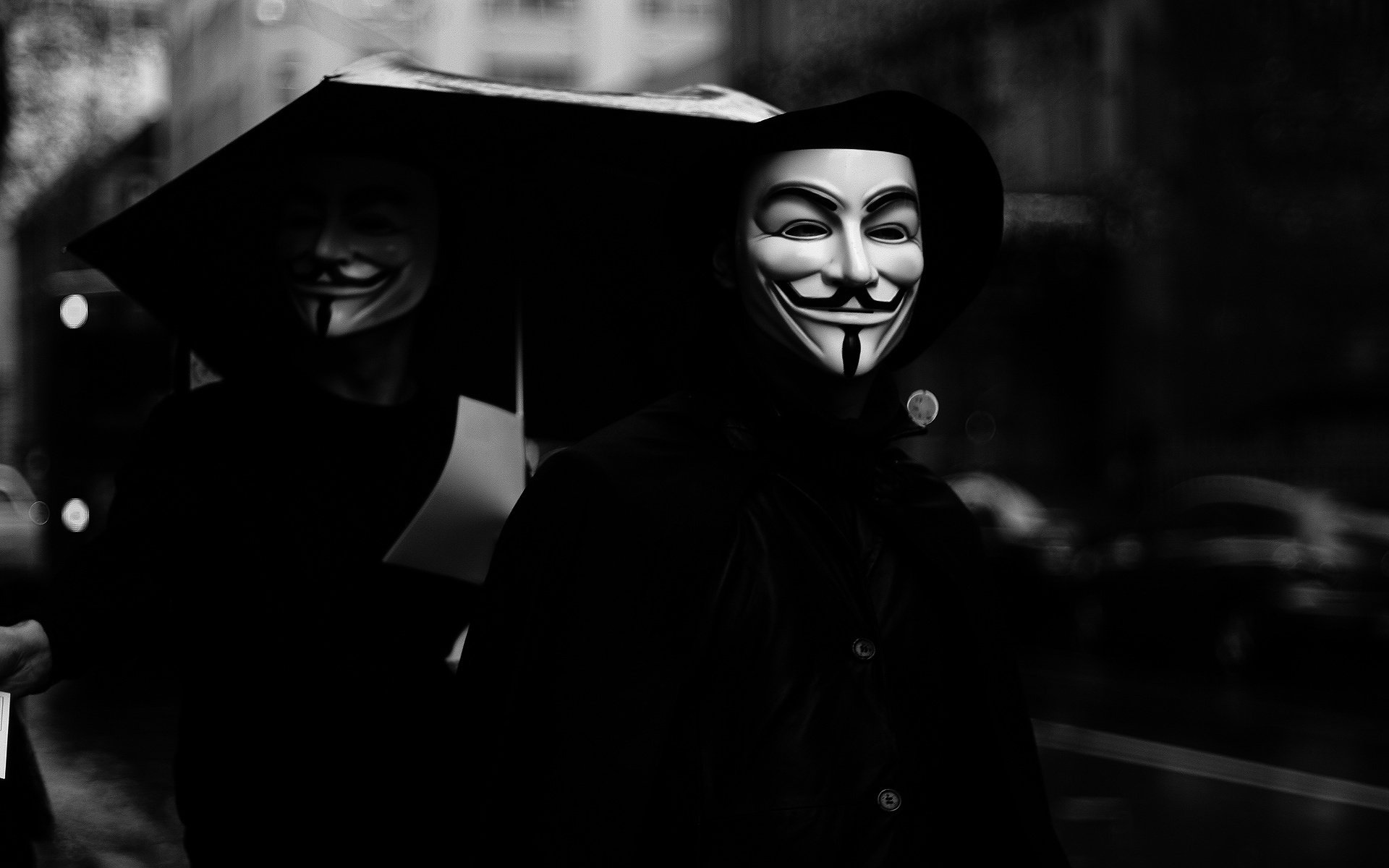 anonym lächelt anonym maske