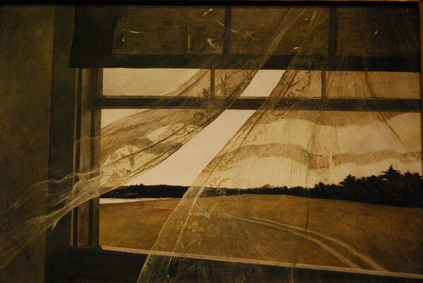 Cuadro de Andrew Wyeth viento del mar 1947