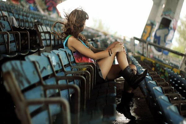 Fan del fútbol llegó al estadio