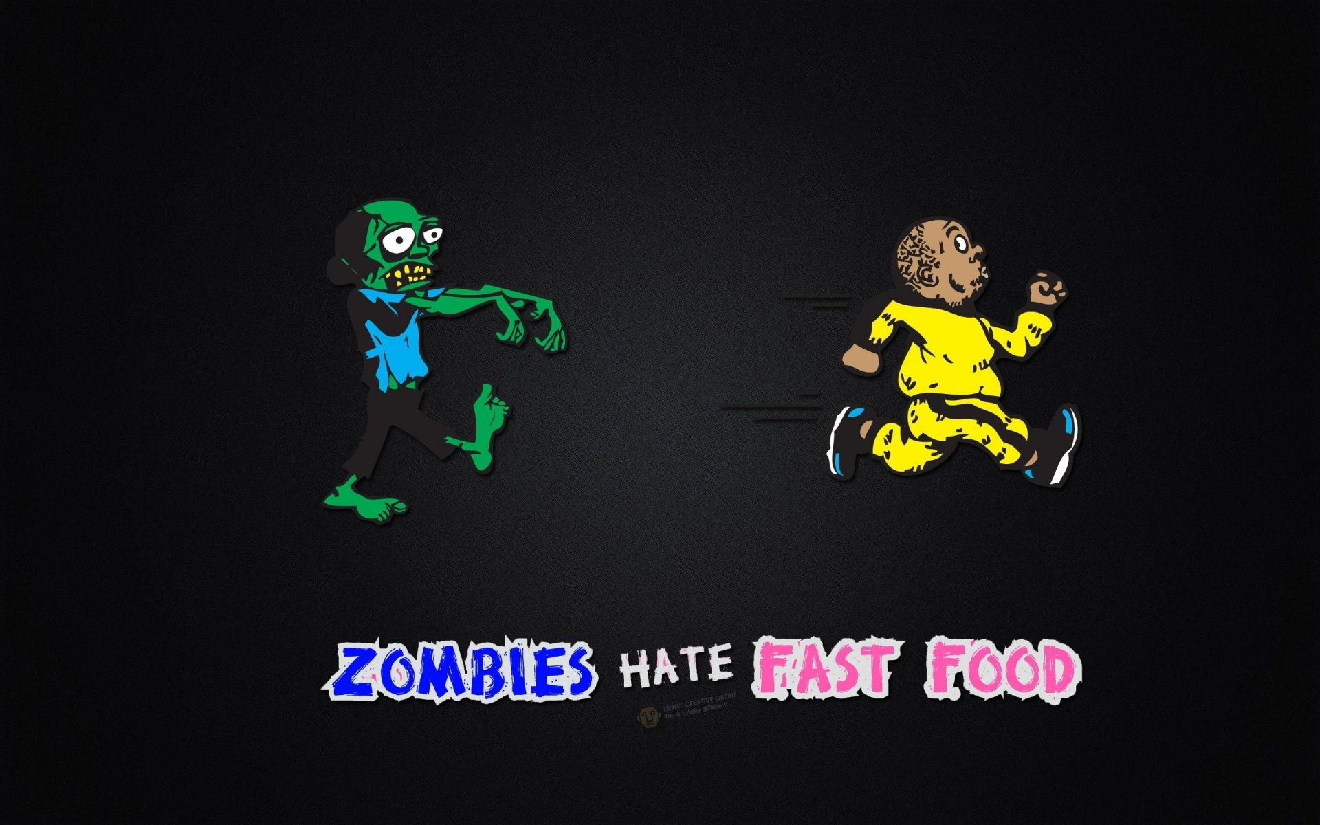 zombies hate fast food zombie man flees food